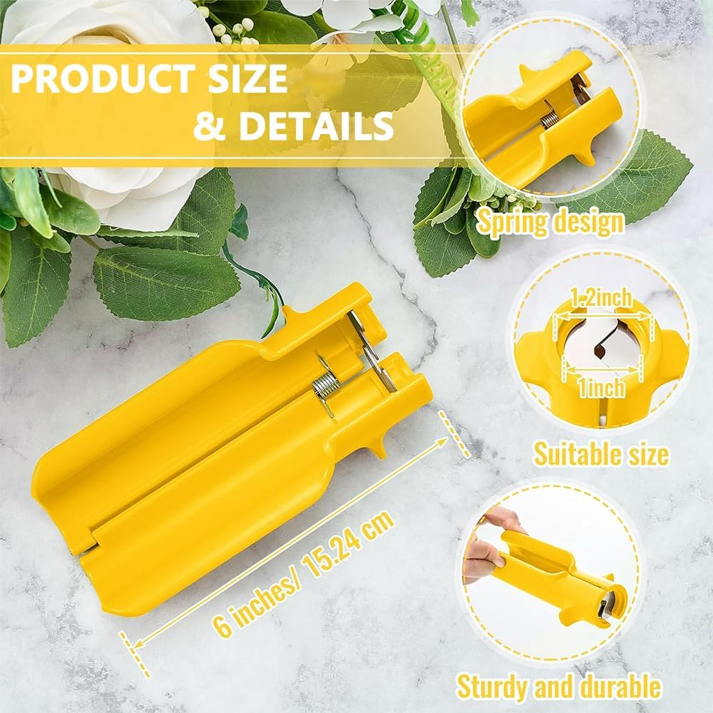 Rose Stripper Thorn Remover,Rose Thorn Stripper Tool,Rose Stem Thorn Leaf Dethroner Tool,Flower Cleaner Cutter Supplies for Professional Florist Home Shop Gardening Floral Arrangements (2) image number 4