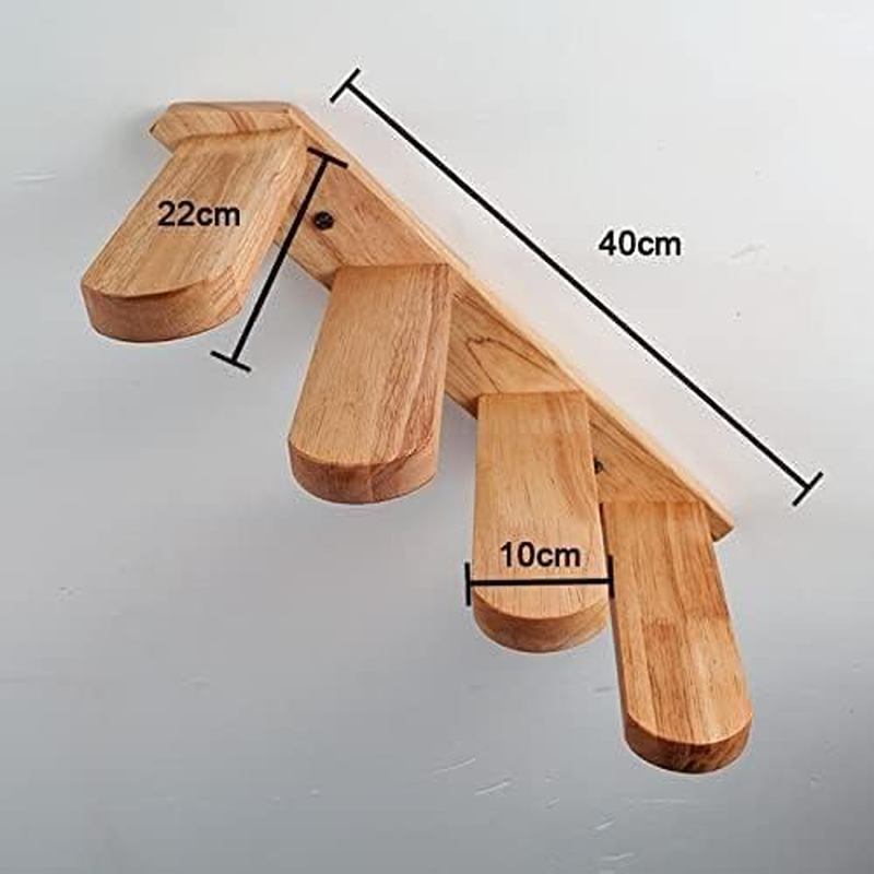 Cat Tree Wall-Mounted Cat Climbing Ladder Wood Stairs Jumping Platform Climbing Frame Kitten Jumping Board