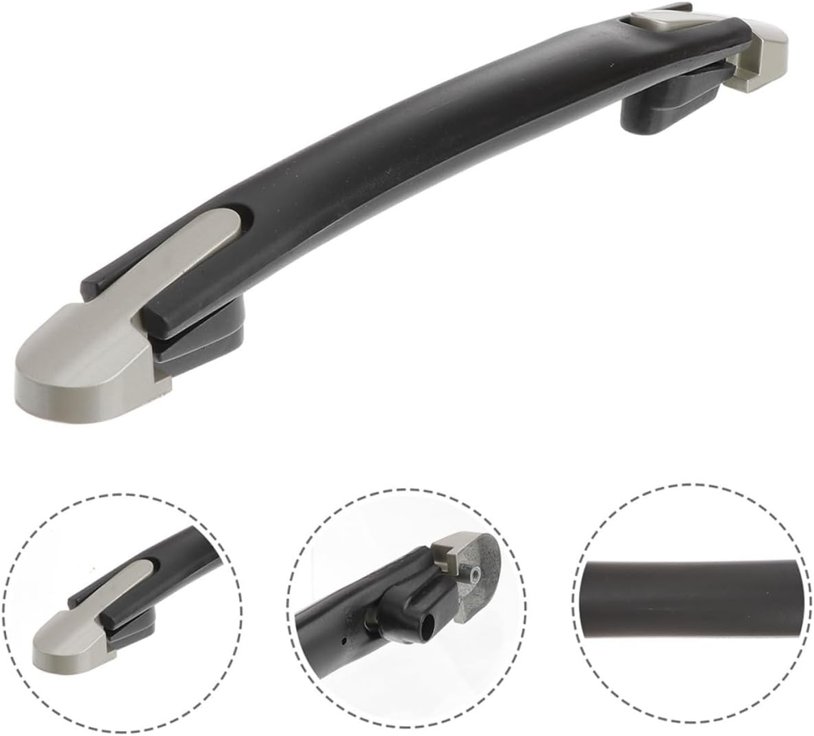 MUCKLILY Plastic Suitcase Grip Luggage Handle Replacement Screws Sturdy Plastic Handle Grip for Travel Suitcases and Handbags Carrying Accessory image number 3