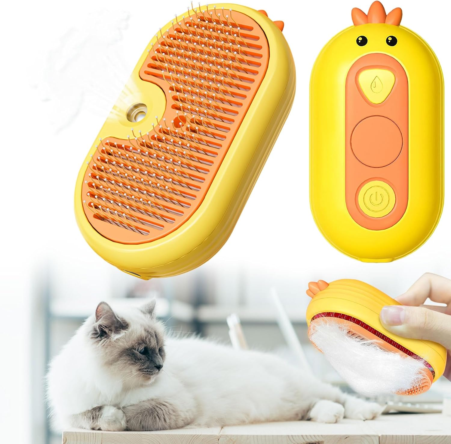 Idota 3-In-1 Cat Brush with Steam for Cats and Dogs, Cat Brush, Dog Brush, Steam Brush with Spray, Steamy Cat Brush, Self-Cleaning for Pet Care image number 5