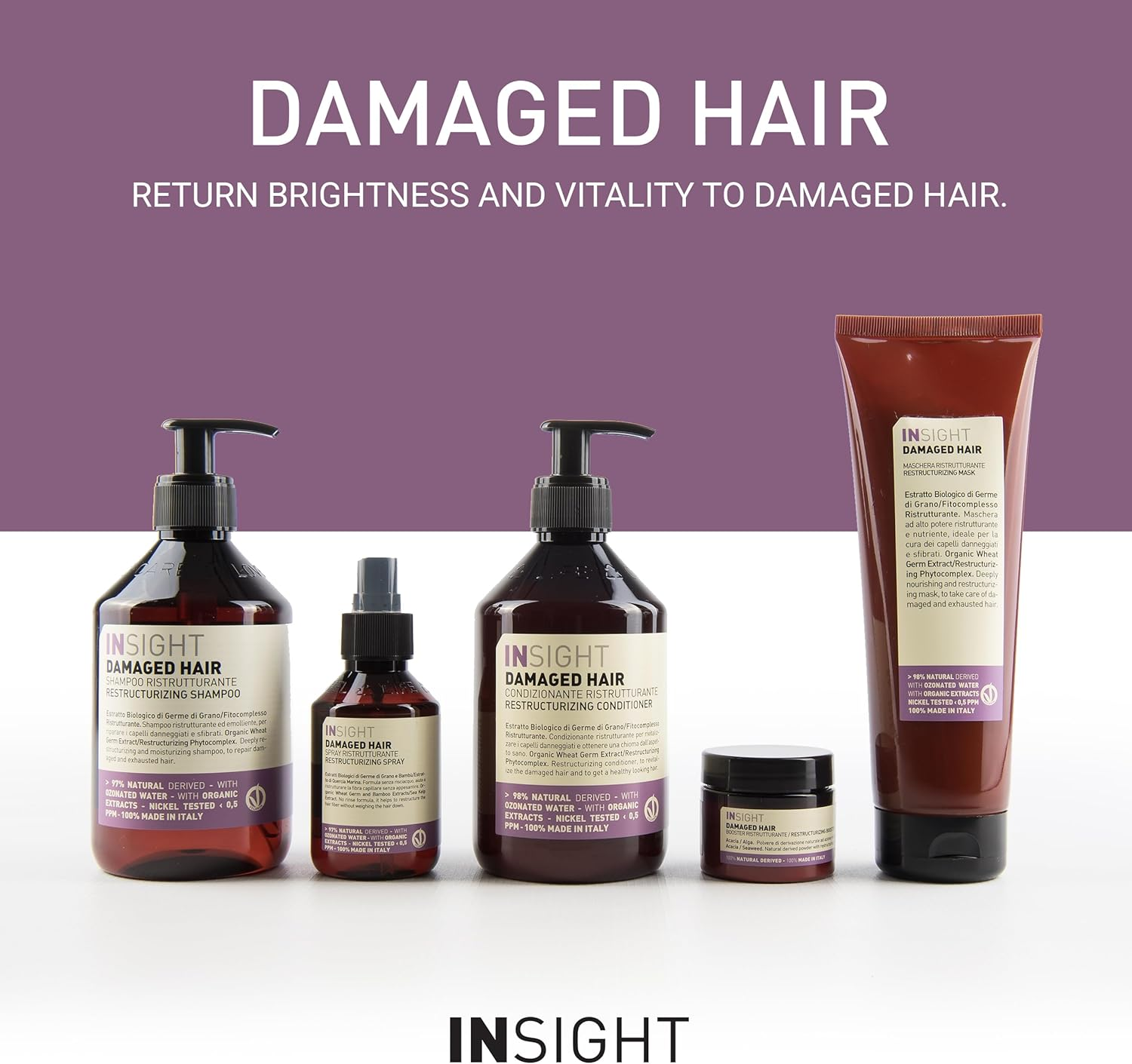 Insight Damaged Hair Restructurizing Shampoo 400Ml