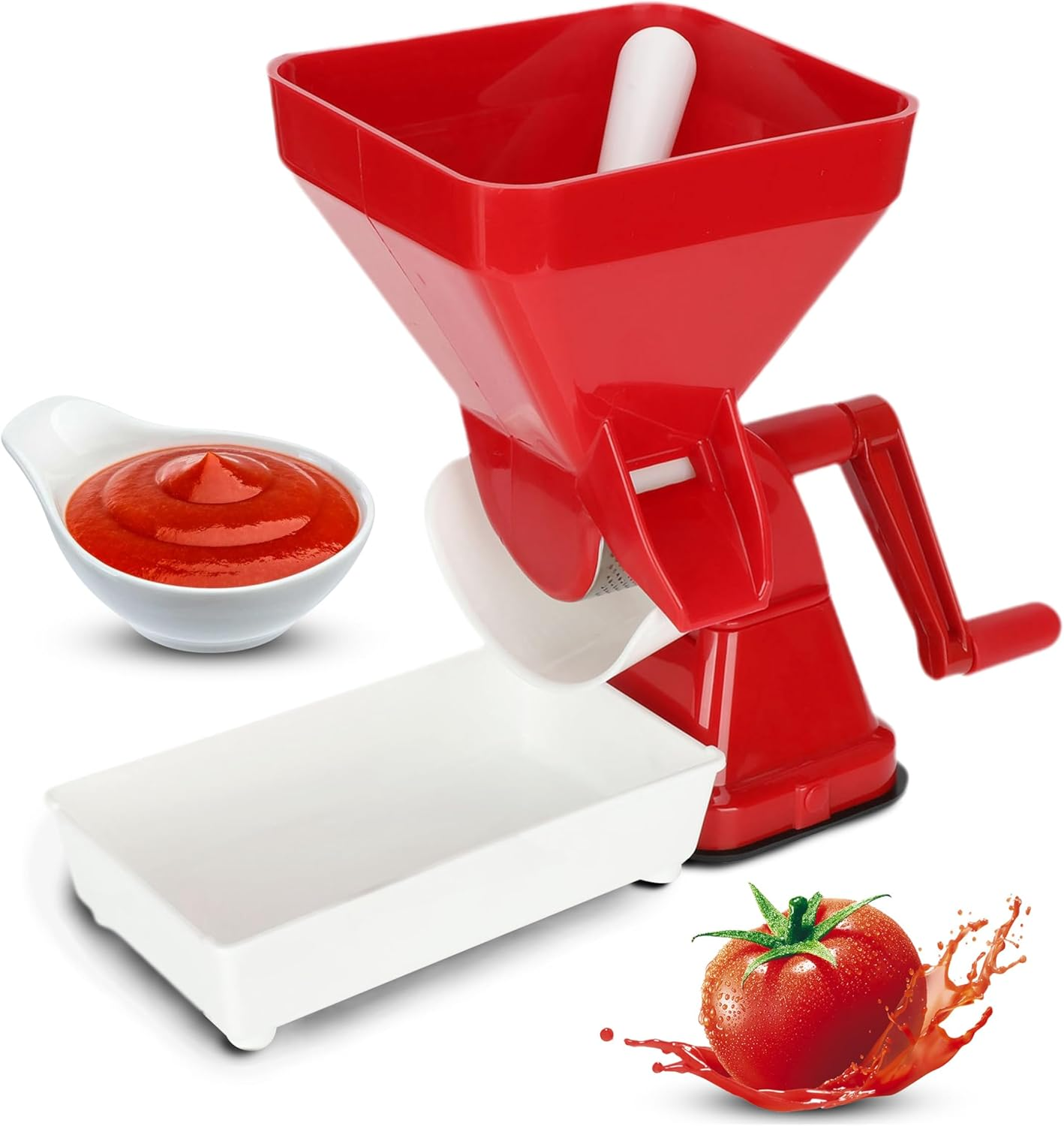 Tomato Press, Manual Food Strainer/Sauce Maker, Tomato Sauce Maker Machine, Food Mill for Tomato Sauce, , Marinara, Sauce Ect image number 5