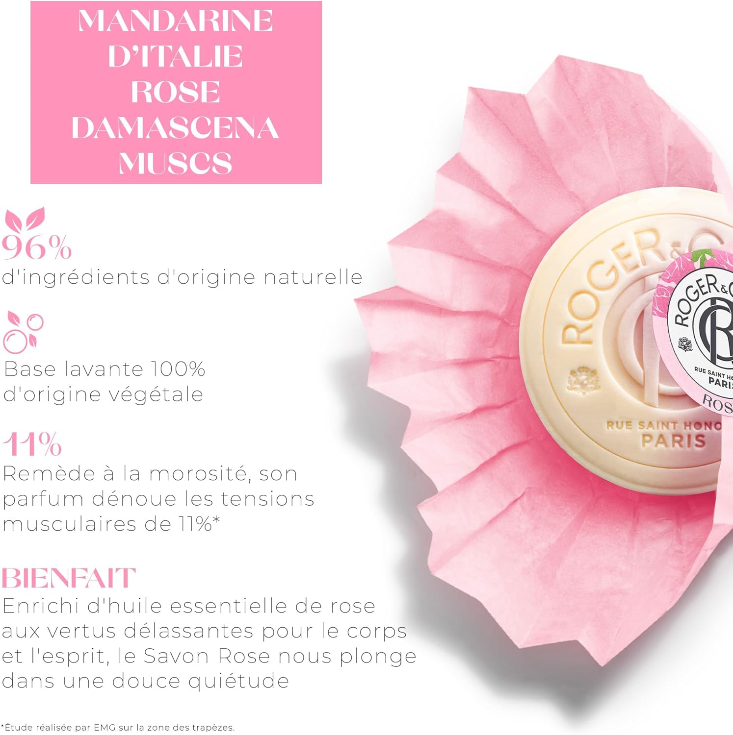 Roger & Gallet Rose Wellbeing Soap 100G/3.5Oz image number 2