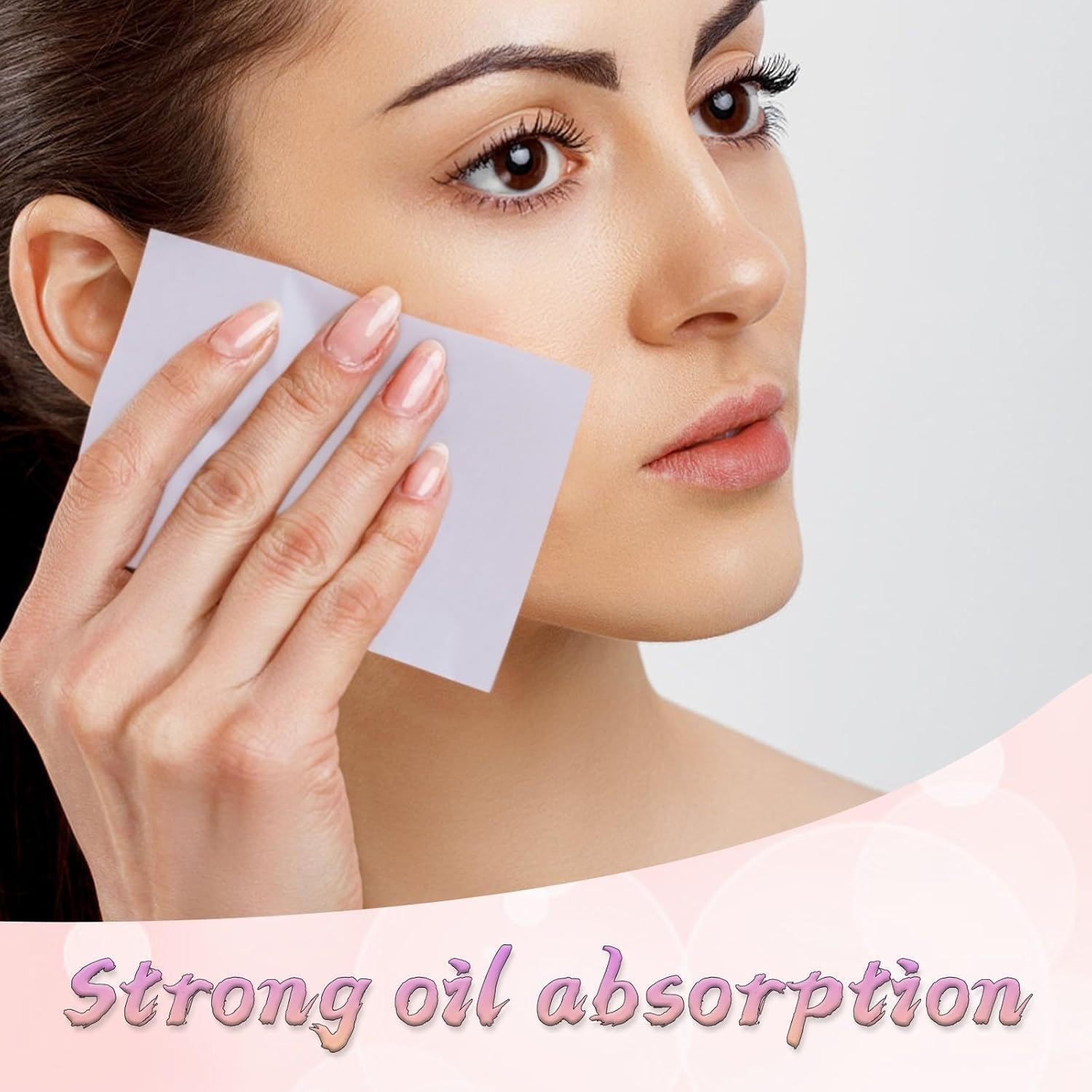 500 PCS Blotting Paper Face, Blotting Paper for Oily Skin, 500 Sheets with 1 Full Size and 4 Refills, Quick Oil Absorbing for Gym, Work and Travel, Fresh Complexion Throughout the Day image number 1