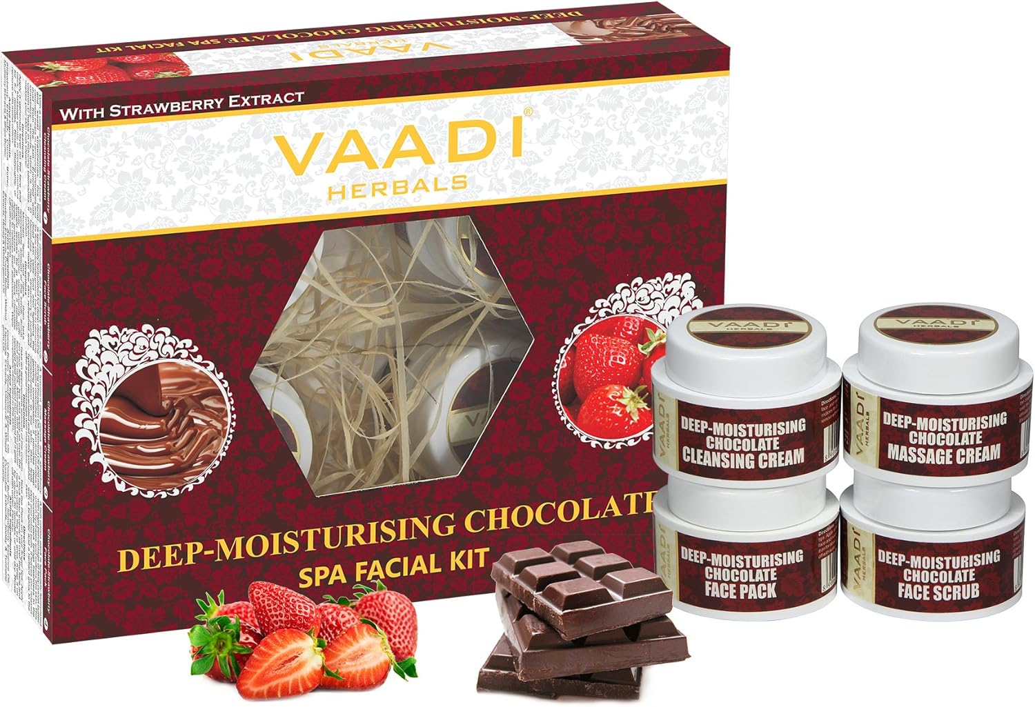Vaadi Herbals Facial Kit - Skin-Lightening Fruit Facial Kit - All Natural - Suitable for All Skin Types and Both for Men and Women - 70 Grams - image number 5