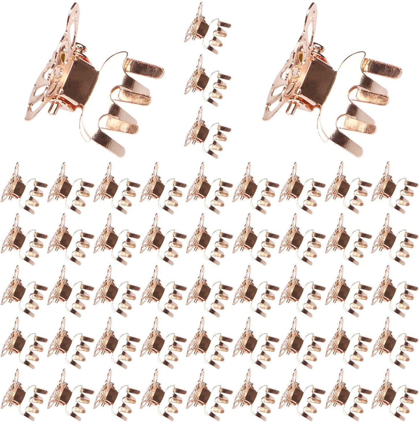 50 Pieces Butterfly Hair Clips Mini Hair Clips Hairstyle Decoration Hair Clips Metal Hair Clips Cute Women Hair Accessories