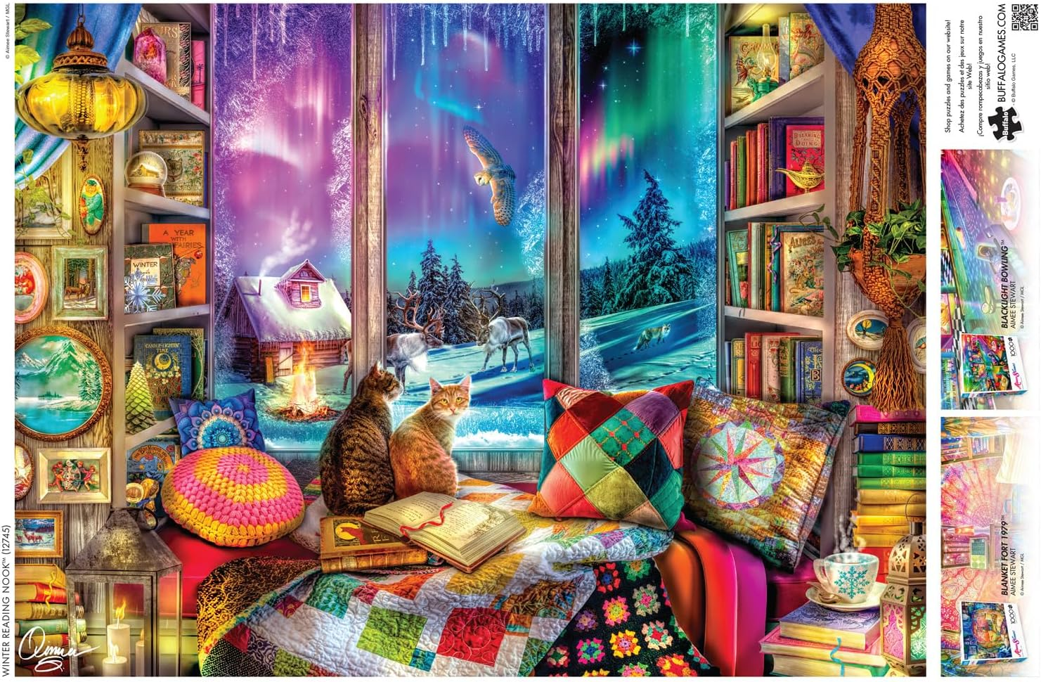 Buffalo Games - Aimee Stewart - Winter Reading Nook - 1000 Piece Jigsaw Puzzle image number 5
