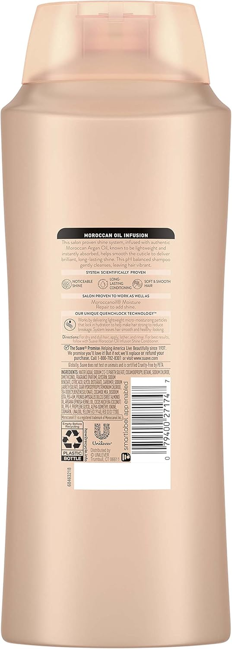 Suave Professionals Shine Shampoo, Moroccan Infusion 28 Oz, Pack of 4 image number 6