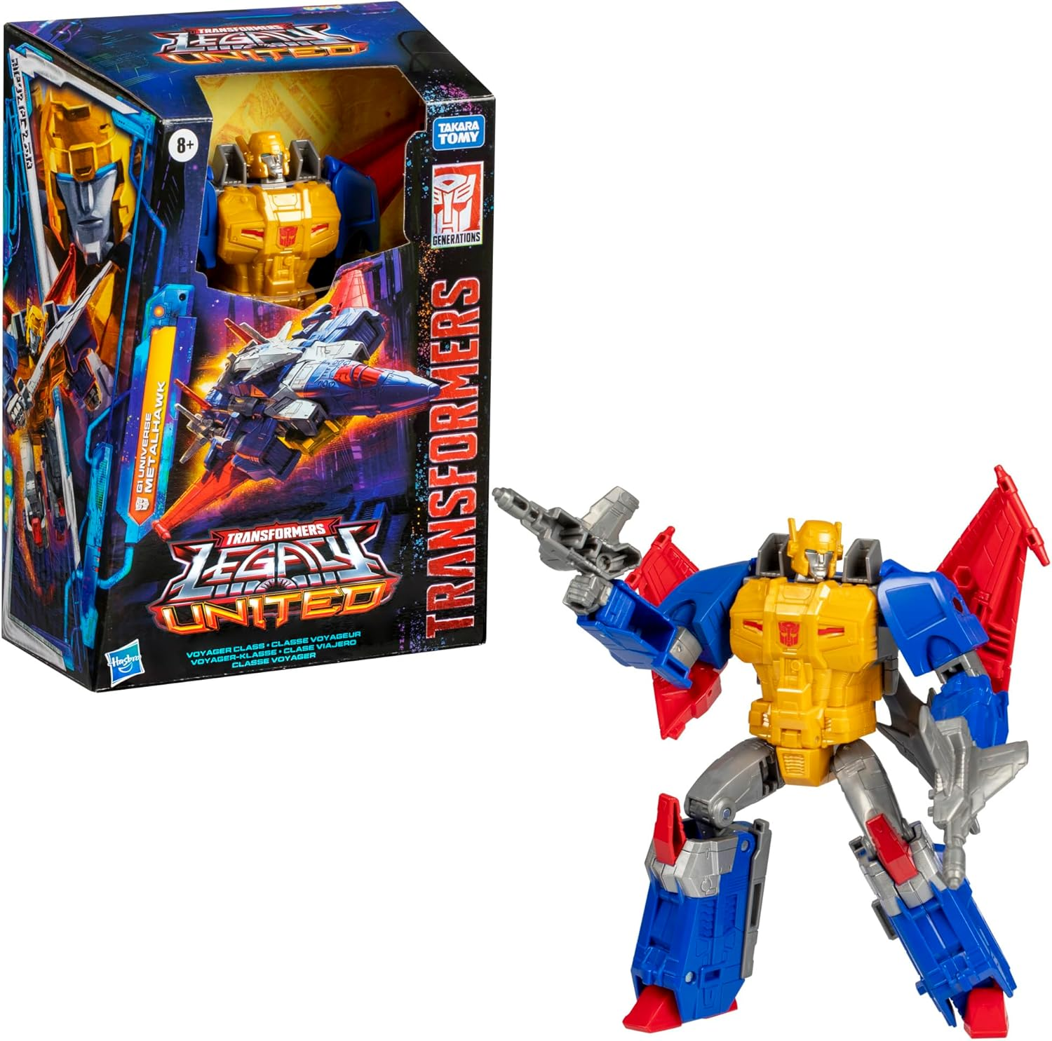 Transformers Legacy United Voyager Class Super-God Masterforce Metalhawk, 7-Inch Converting Action Figure, for Boys and Girls Ages 8+ image number 3