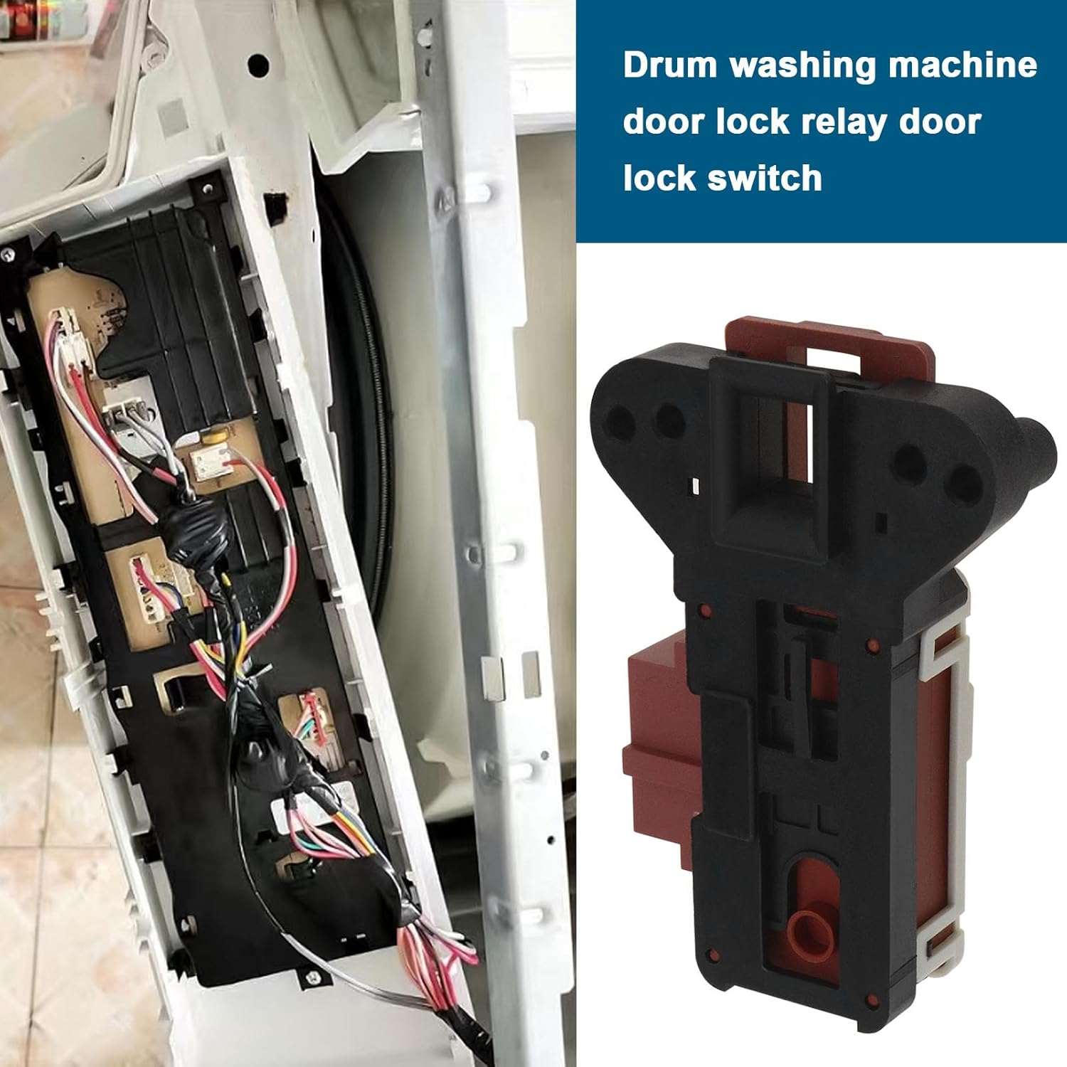 SING F LTD ZV-446 T3 Door Lock 2805310800 2805311700 2805311600 Washing Machine Locking Relay Door Contact Switch Compatible with Beko Compatible with Arcelik image number 1