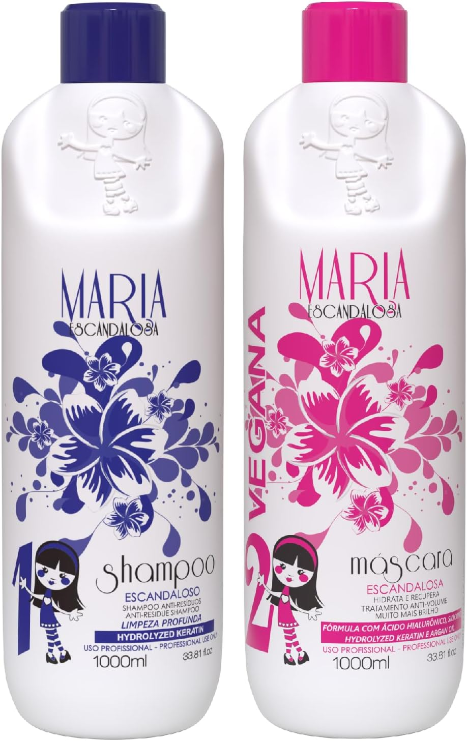 Maria Escandalosa | Progressive Smoothing Kit | Hydrolized Keratin + Argan Oil | (2X) 1000 Ml / 33.8 Fl.Oz. image number 2
