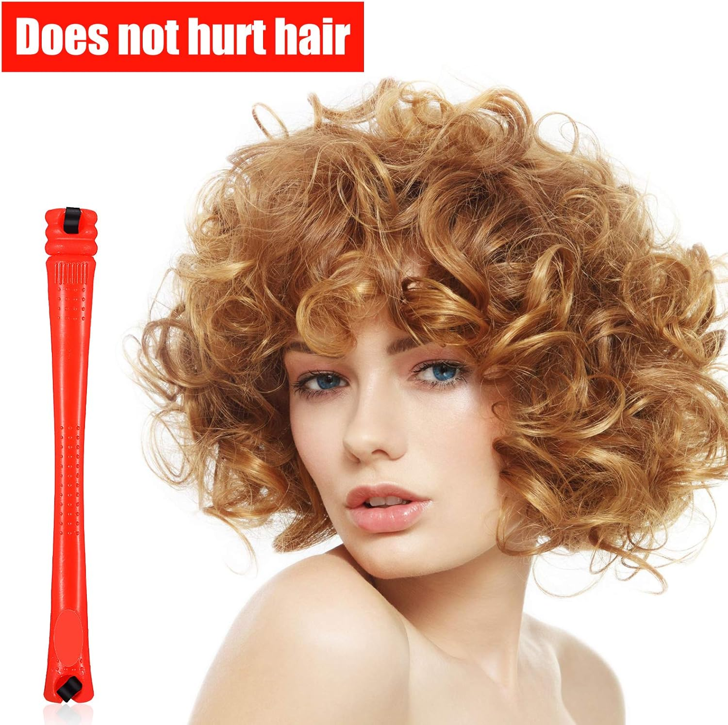 WILLBOND 84 Pieces Hair Perm Rods Hair Curling Rollers Perming Curlers Rods Cold Wave Rollers for Hairdressing Styling Tools(0.2 Inch,Red) image number 3