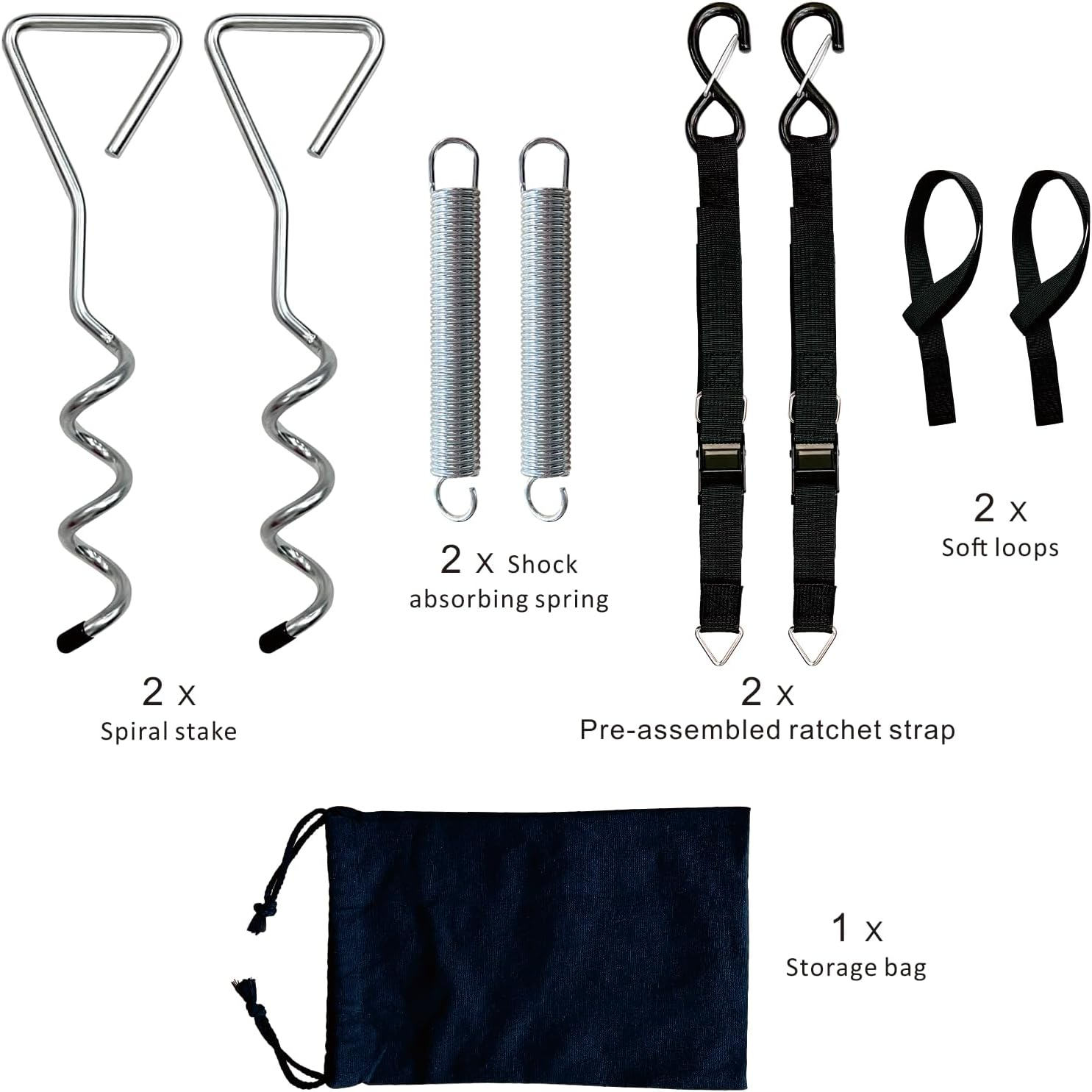 Dulepax Rv/Camper Awning Tie down Anchor Kit image number 3