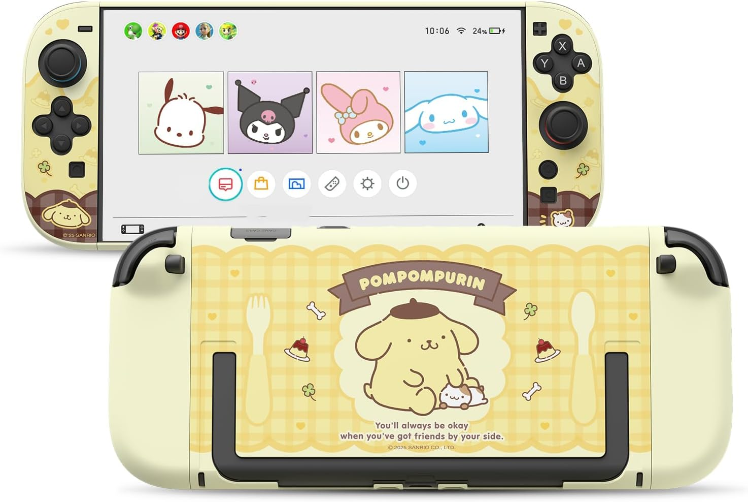 Kuitmor Dockable Case for Nintendo Switch 2 Model 2025, Slim Hard PC Scratch&Shock Protection Cover Compatible with Switch 2 Accessories - BDG