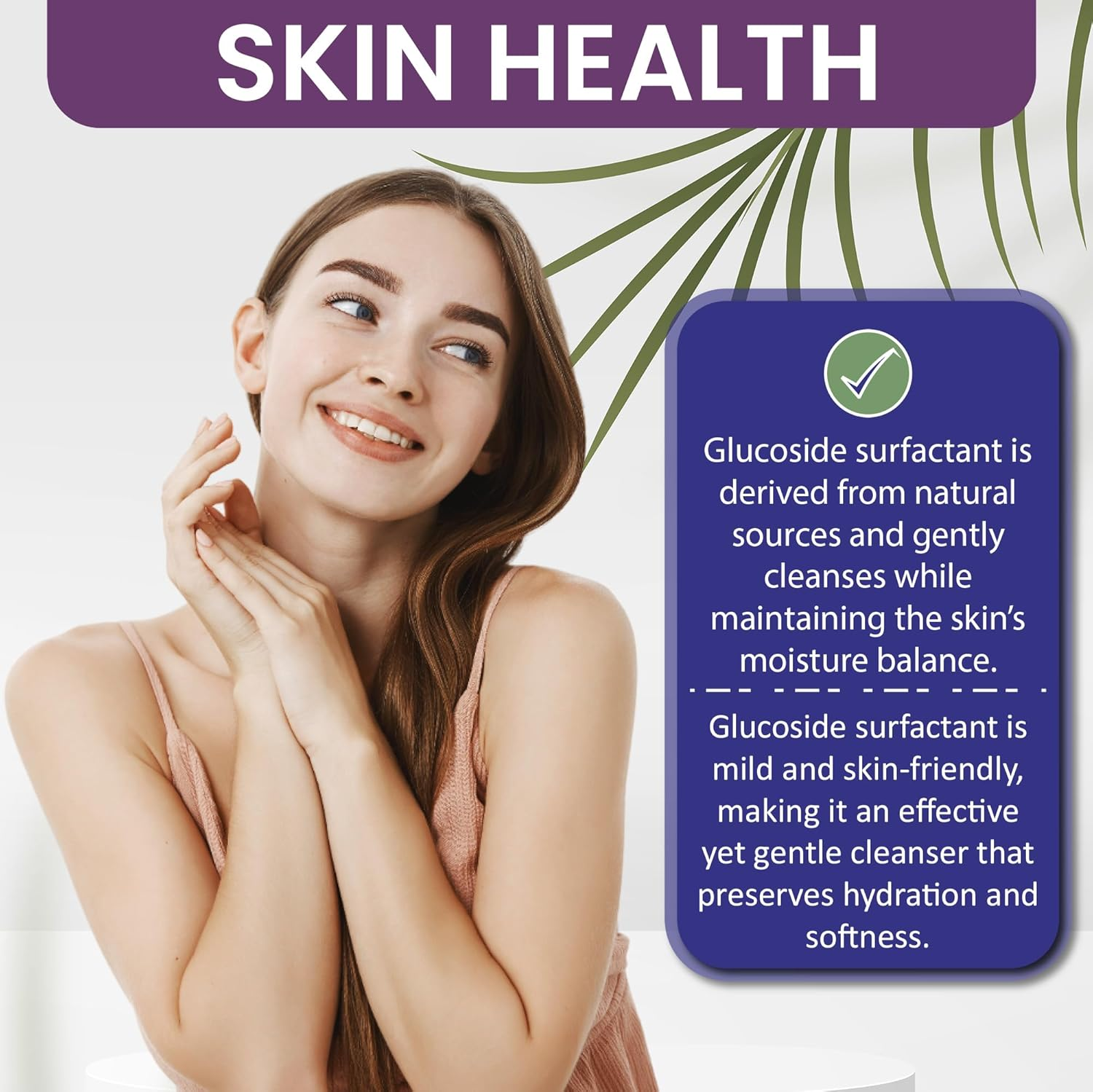 Glucoside Surfactant Base - Plant Derived All in One Natural Gentle Mild Rich Foaming Cleanser - Lauryl Decyl Coco Capryl Caprylyl Cosmetic Liquid Hand Soap Body Wash - 32 Oz image number 2