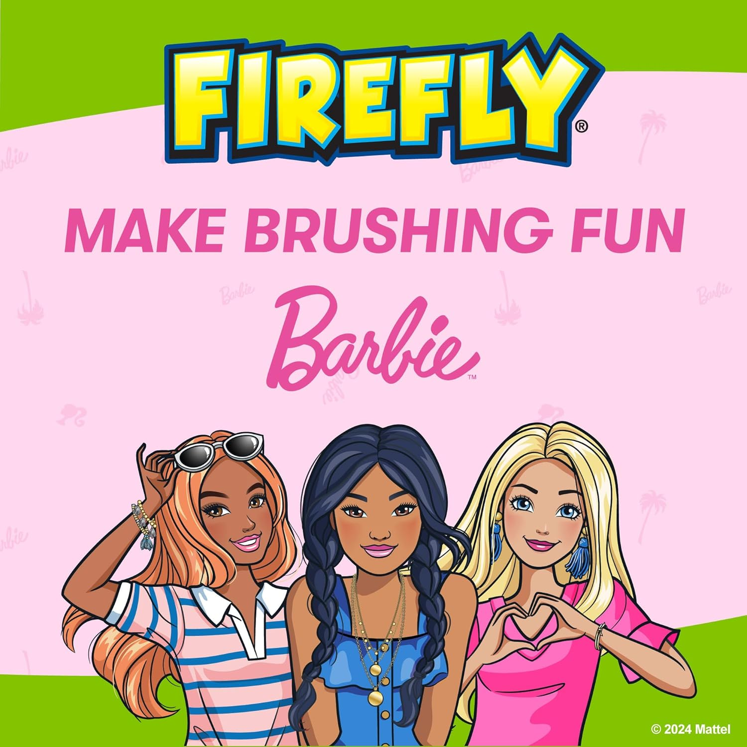 Firefly Clean N' Protect Barbie Toothbrush with Antibacterial Cover, Soft Bristles, Battery Included, Ages 3+, 1 Count image number 4