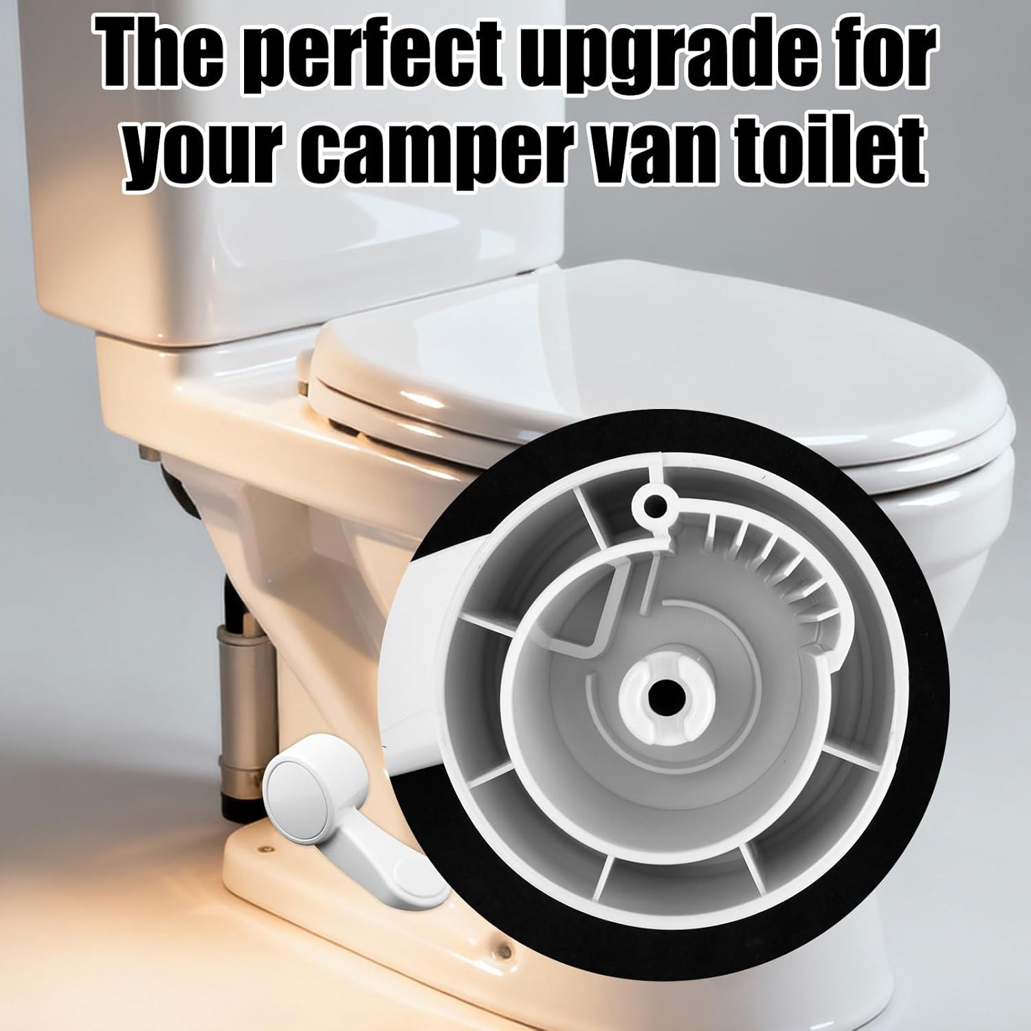 RV Toilet Foot Pedal Replacement for Dometic, Plastic Durable RV Toilet Flush Pedal Replacement Compatible with Dometic 300 310 311 320 321 image number 4