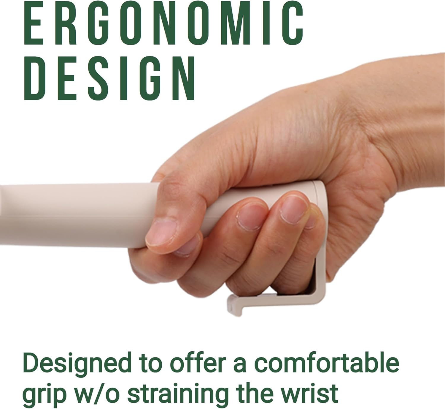 CATSTAG Typec Cat Litter Scoop - Small Holes (0.17In) Big Size Scooper - Long Handle & Easy Cleaning - Hanger for Litter Box - Beige image number 6