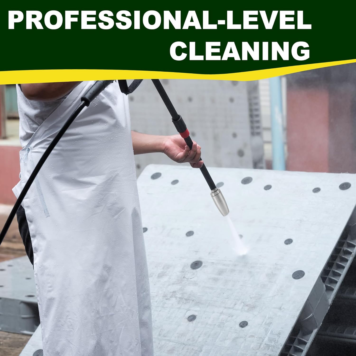 Turbo Nozzle Pressure Washer Tips, Rotating Nozzle with 5 Power Washer Nozzle Tips, 1/4 Inch Quick Connect, Orifice 4.0, Stainless Steel image number 3