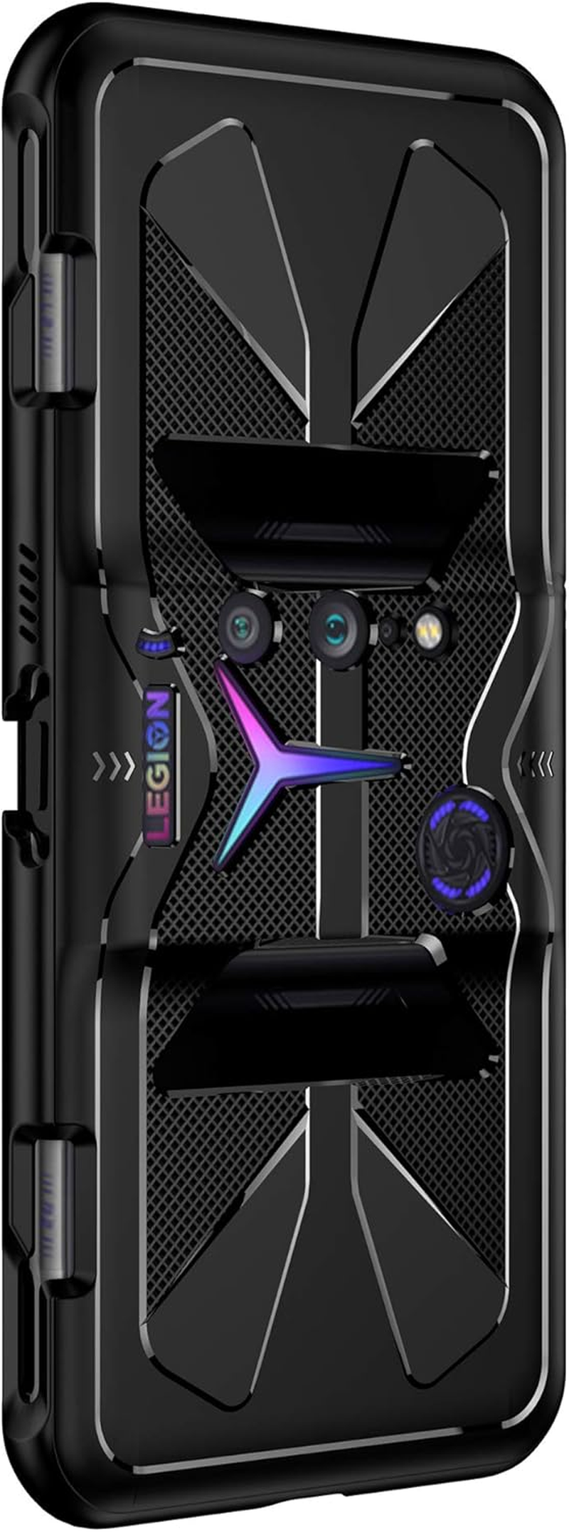 GIOPUEY Case for Lenovo Legion Duel 2, TPU Flexible Material Ultra-Thin Cover, Anti-Fingerprint Slim Fit Phone Case [Wear Resistant] [Slip-Resistant] - Black image number 4