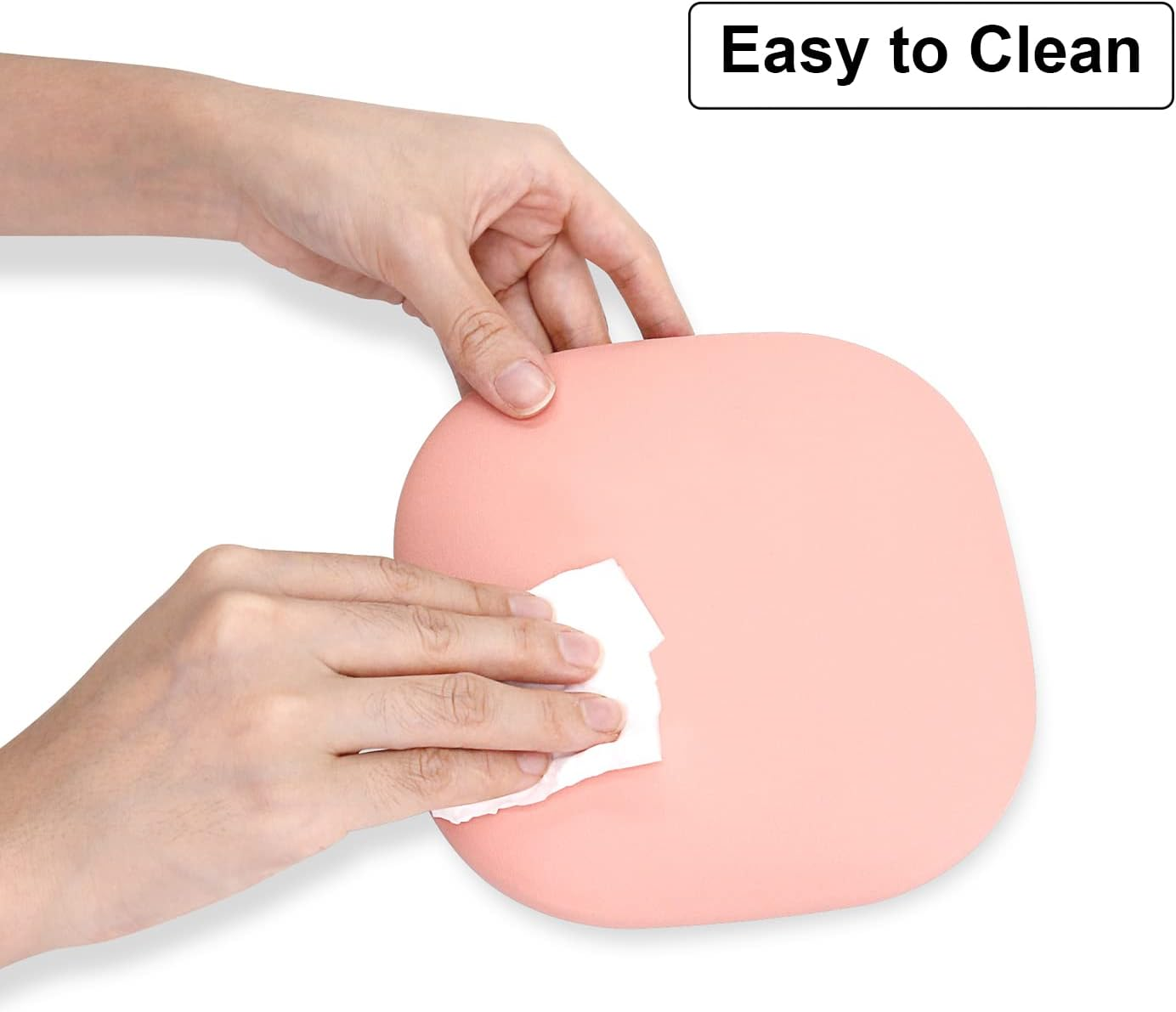 Nail Art Pillow for Elbow,Nail Arm Rest Pillow Cushion with Anti-Slip Pad,Manicure Hand Rest Holder for Nail Tech Table Manicurist Office Home Use (Pink) image number 4