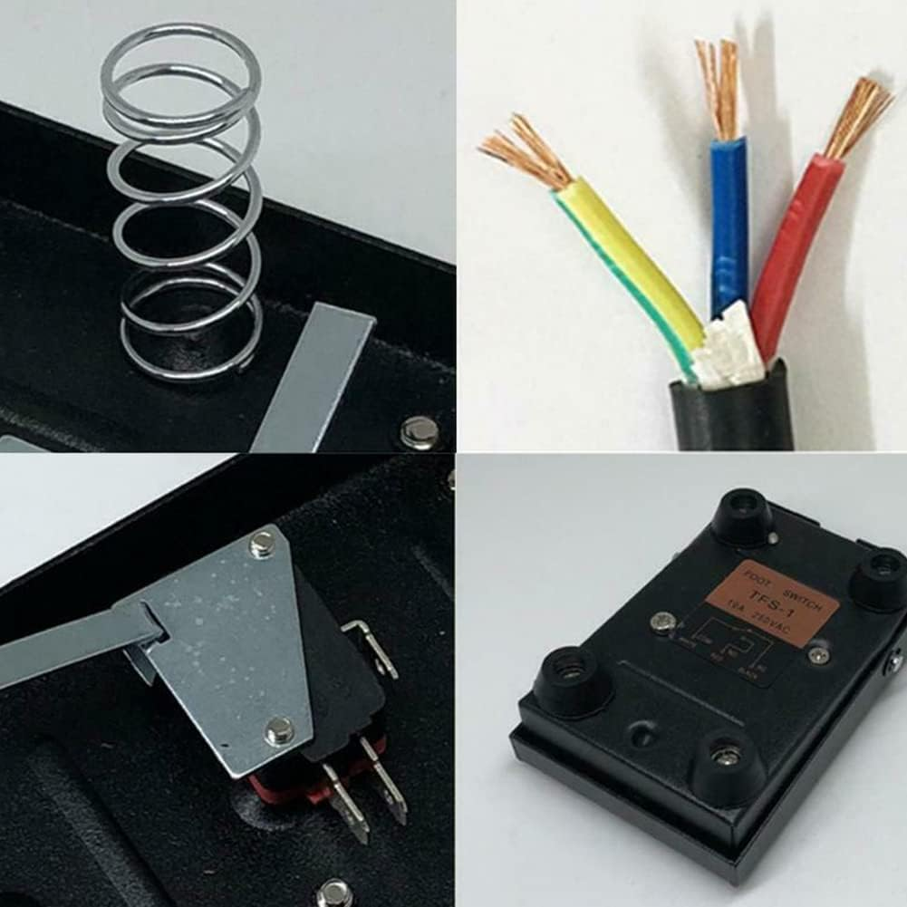 SPORTARC Welder Foot Pedal, Hand Metal Foot Pedal Switch, 3 Pin Plug, Spot Welding Tig Flashlight for TIG Welding Machines, Power Footplate Controllers