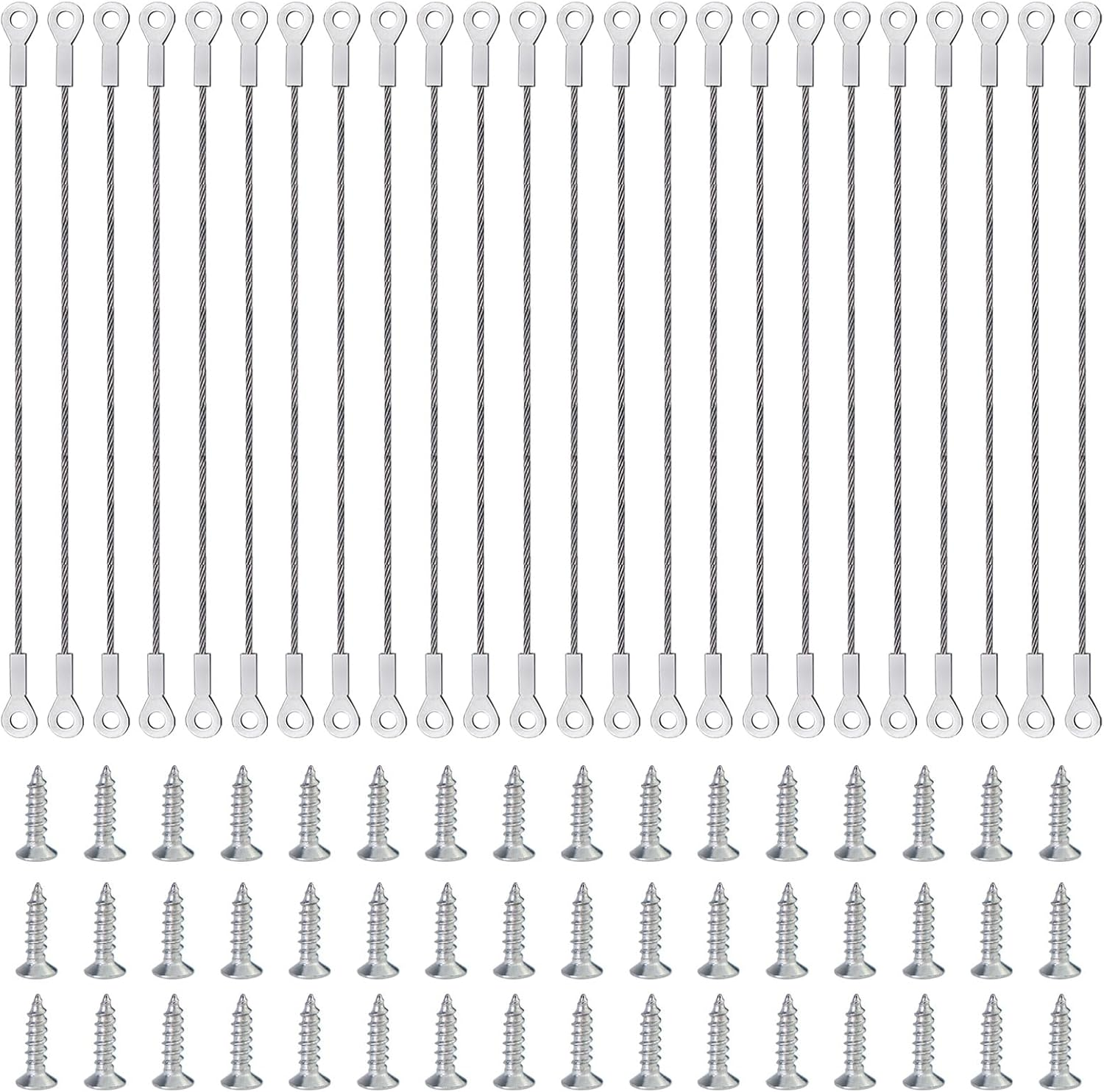 24 Pcs 7.87Inch Cabinet Door Restraint Kit, 304 Stainless Steel Door Opening Angle Protector with 48 Mounting Screws, Cabinet Hinge Limiter for Limiting Cupboard Door Swing (Silvery) image number 6