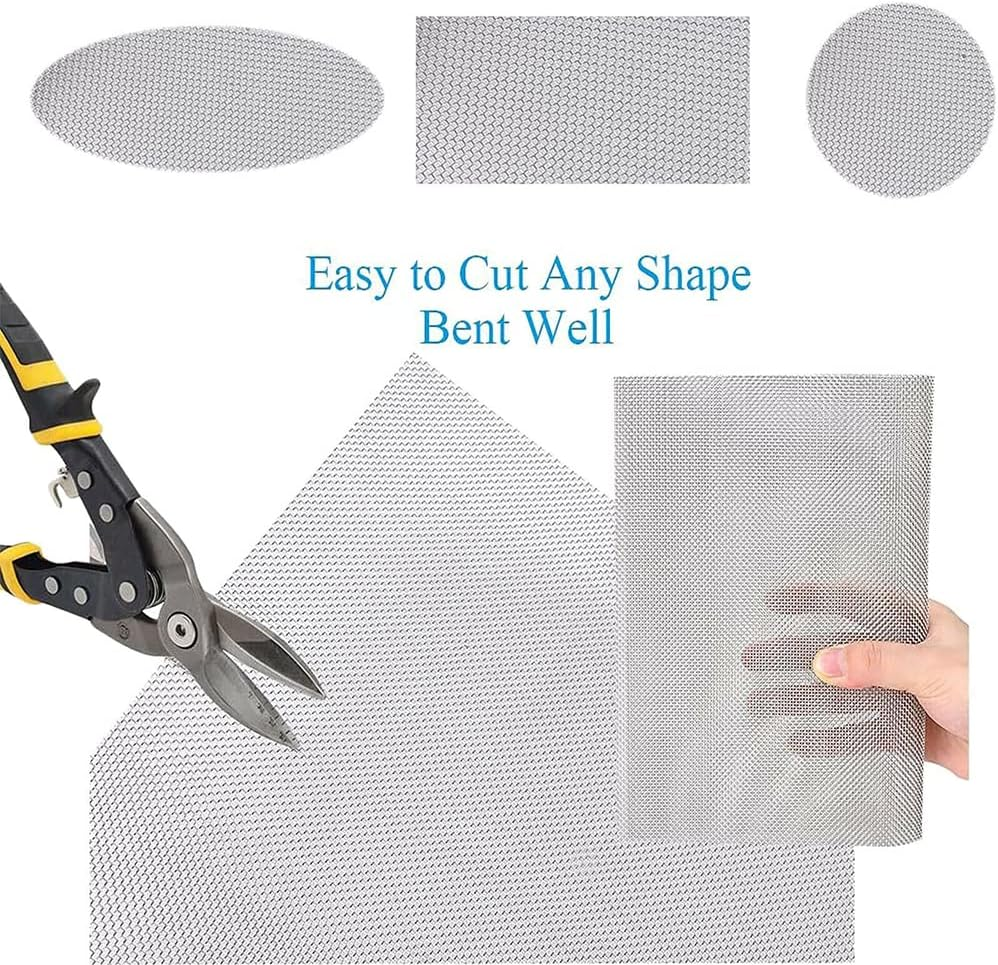 4 Mesh 304 Stainless Steel Woven Wire Filtration Filter Sheet 20Cm X 30Cm image number 2