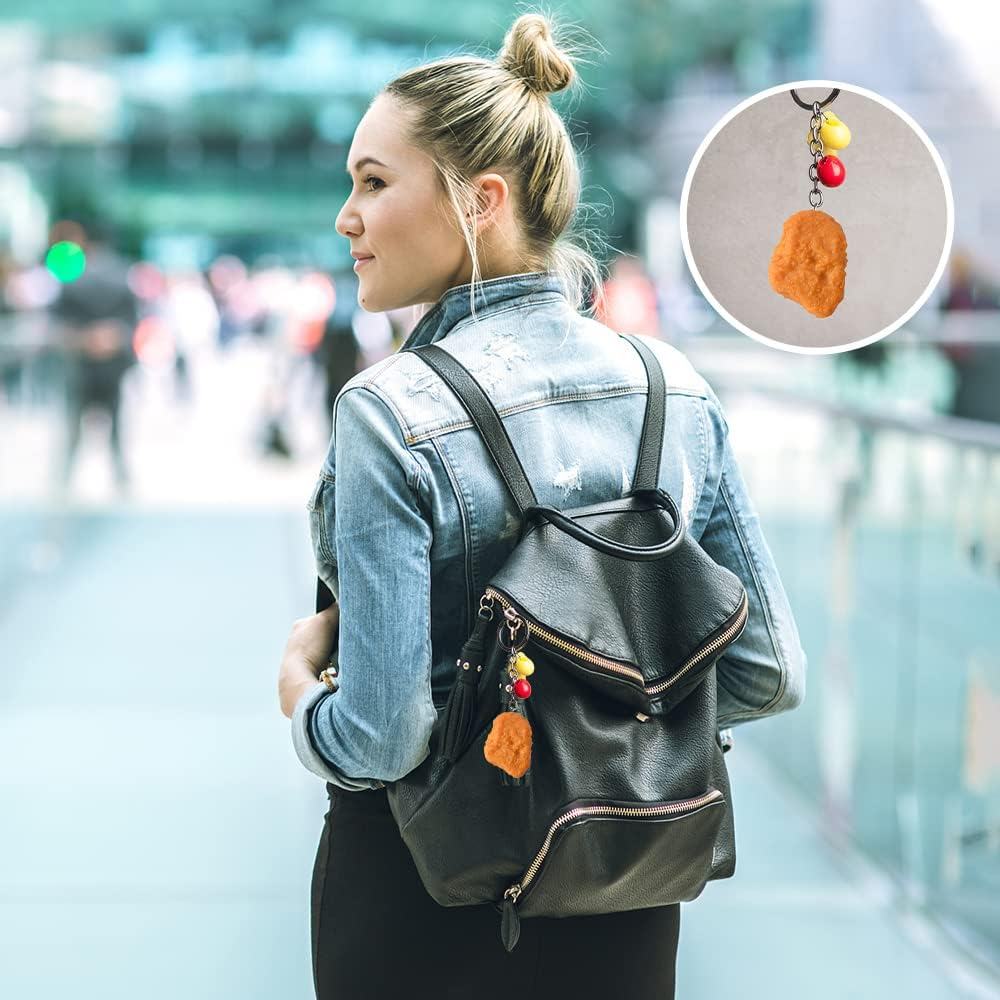 Luckforest Artificial Chicken Nuggets, 10Pcs Fake Fried Chicken Model Lifelike Food Meat for Home Kitchen Decor Food Model Market Display Props image number 3