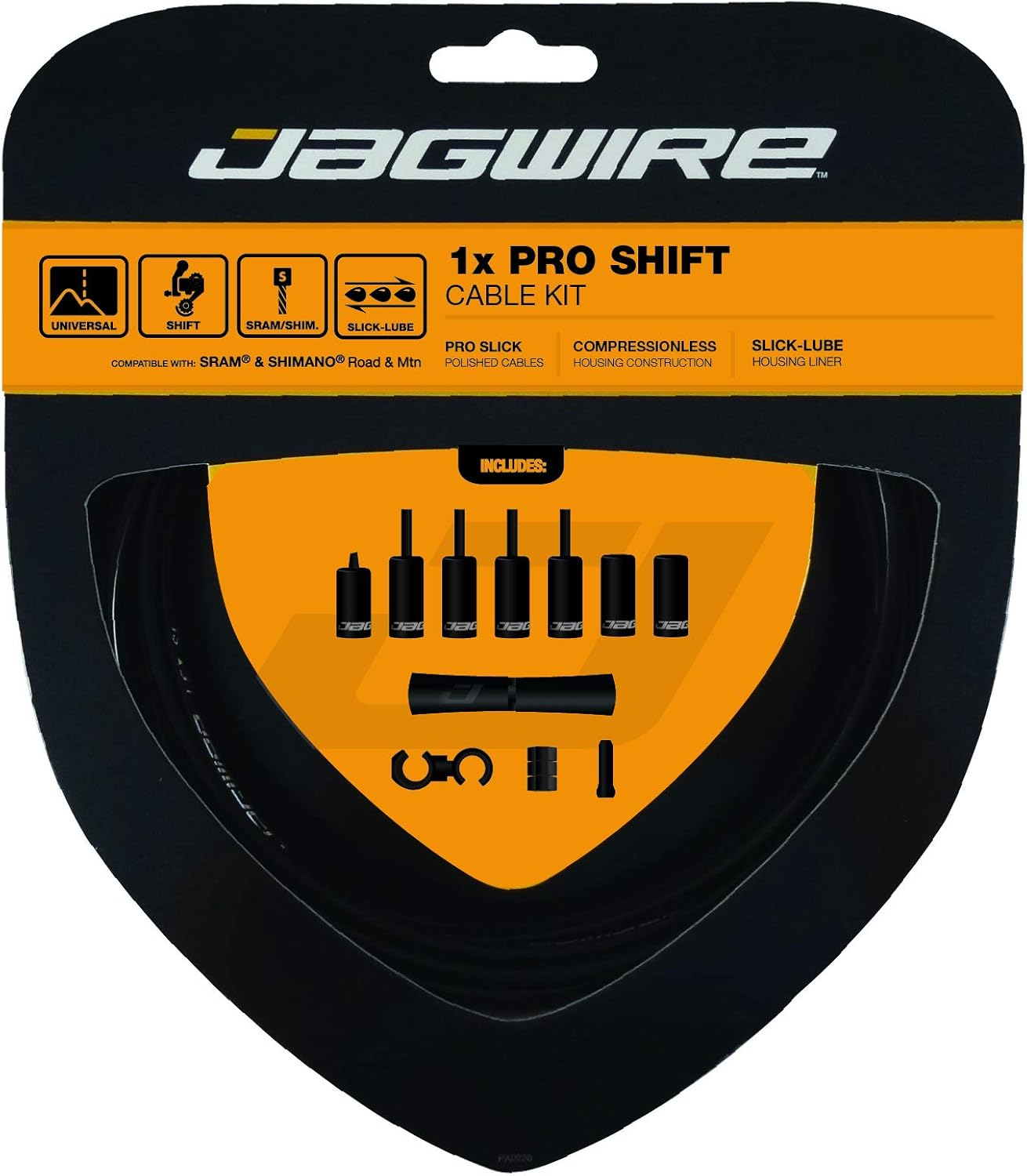 Jagwire 1X Pro Shift Kit Road/Mountain Sram/Shimano 4Mm (Black)