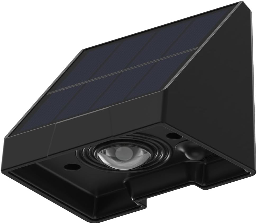 Auraglow Solar Fence, Wall & Post Lights &ndash; IP54 Waterproof Garden & Outdoor Downlights (4 Pack) image number 2