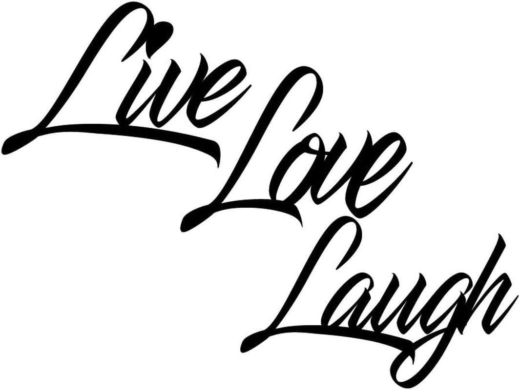 Ecraftindia Live Love Laugh Painted MDF Wall Art Cutout, Ready to Hang Home D&eacute;cor image number 3