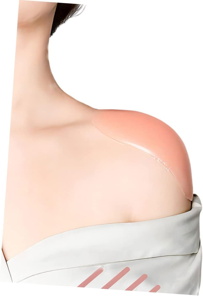 KOMBIUDA 4Pcs Invisible Silicone Shoulder Pads for Women Slip Shoulder Enhancer Pads Comfortable and Breathable Cushion for Clothing Support image number 4