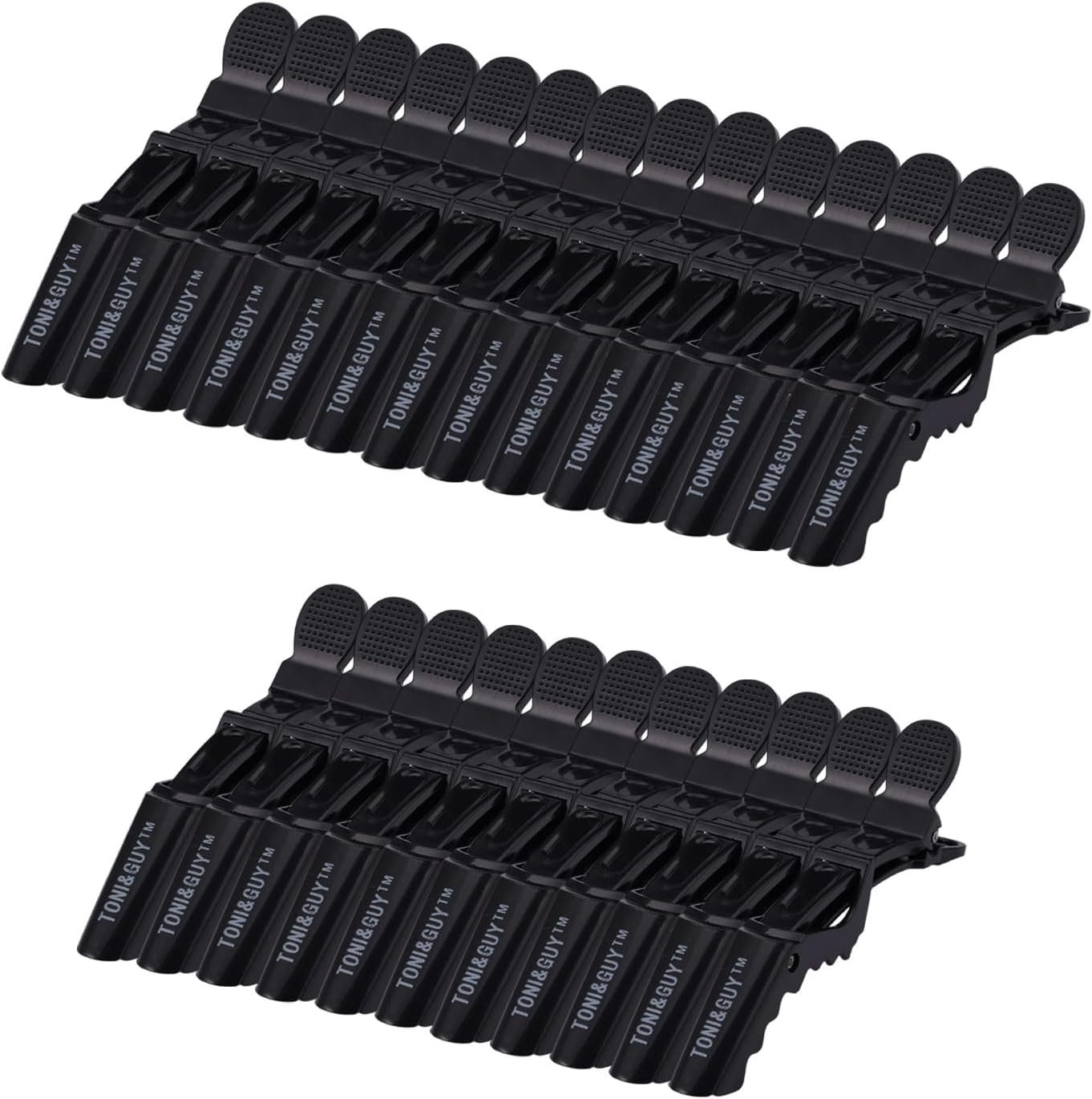 Hairdresser Hair Clips, 24 Pieces Plastic Hair Clips, Professional Alligator Clips for Salon, Black image number 6