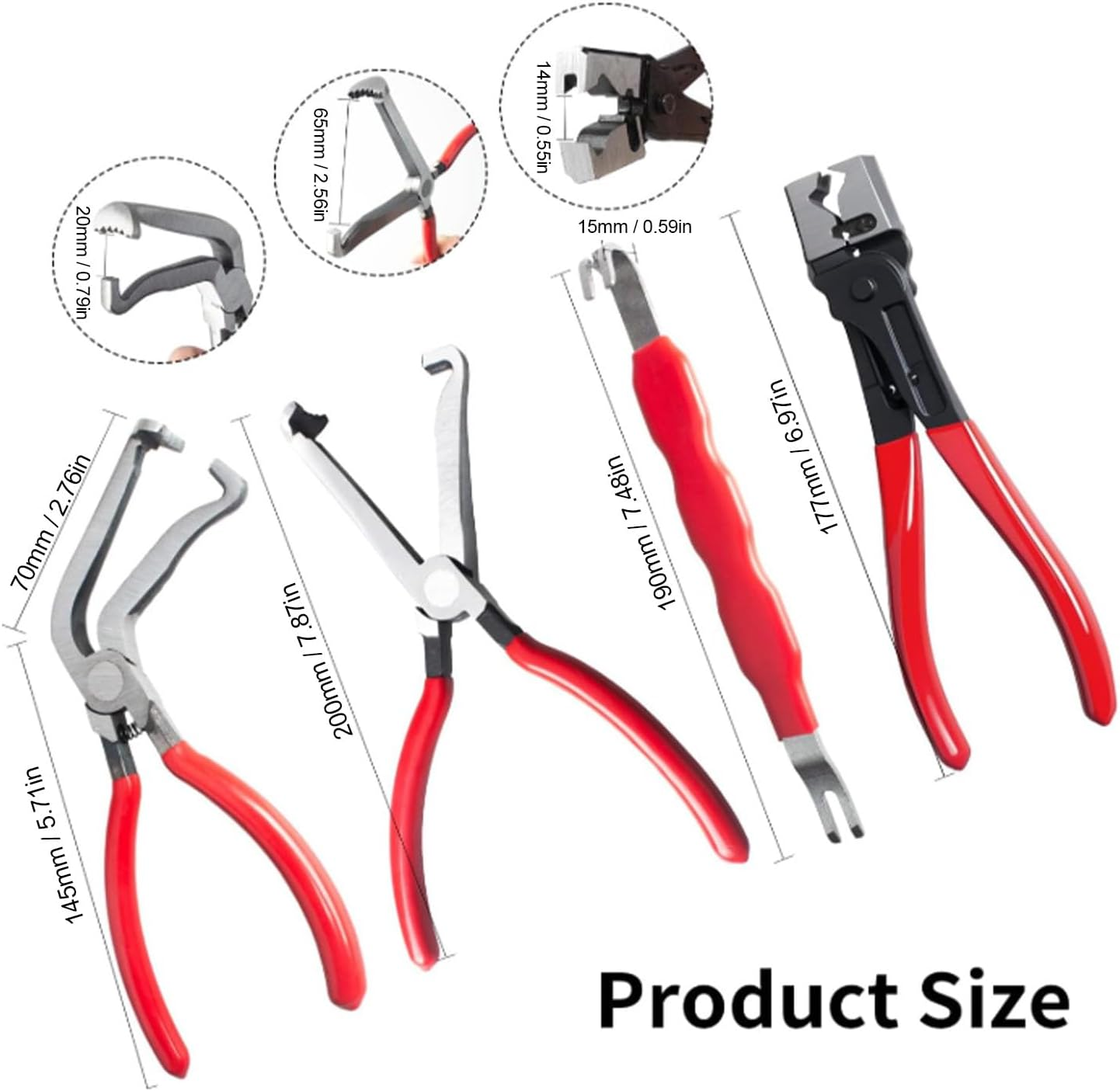 Universal Car Electrical Cutting Pliers Set, Strong and Wear-Resistant for Car Maintenance, Fits All, Alloy Steel