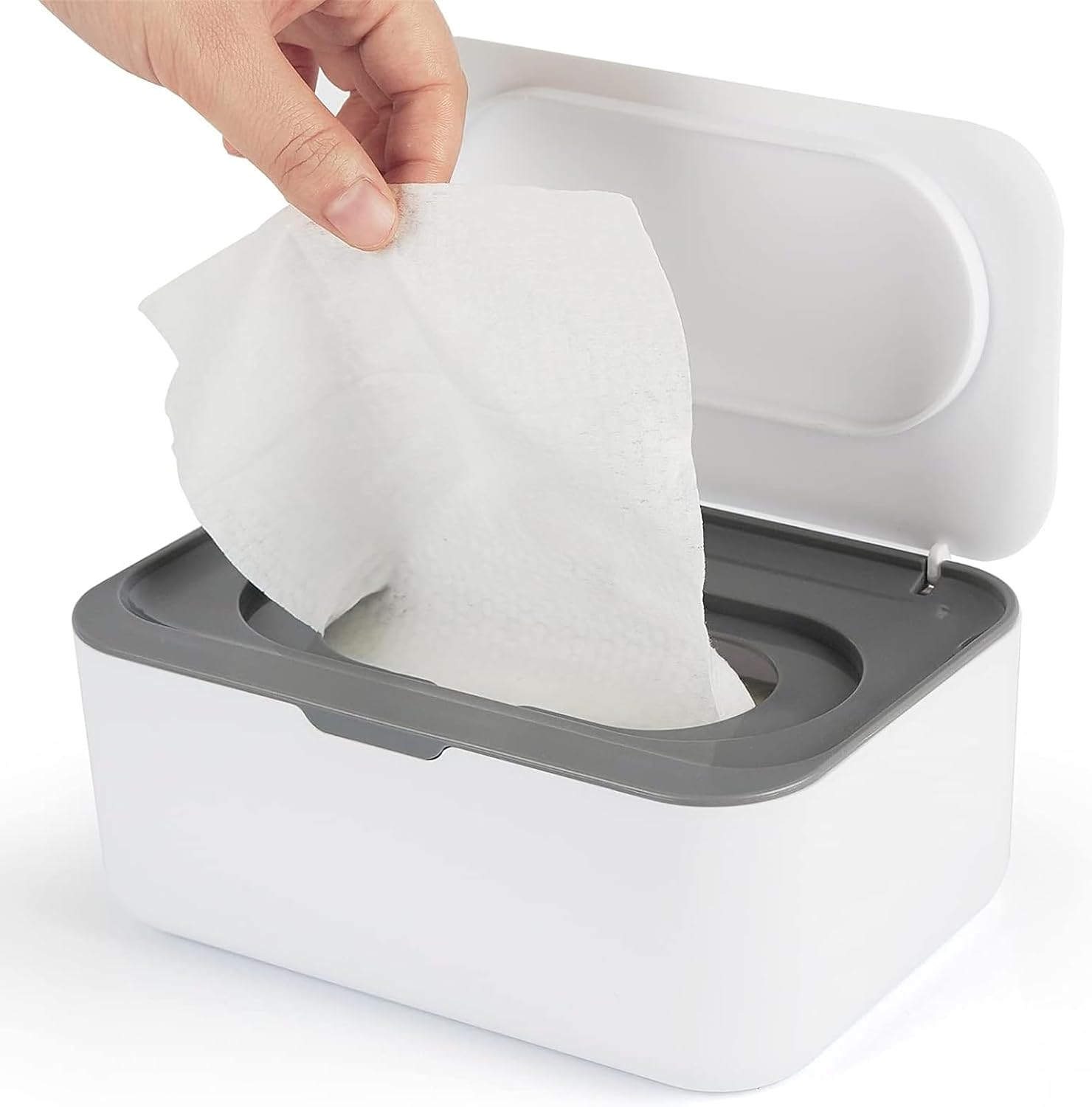 Wipes Dispenser, Wipes Case for Adult, Refillable Wipe Container Keeps Fresh, Easy Open and Close image number 5