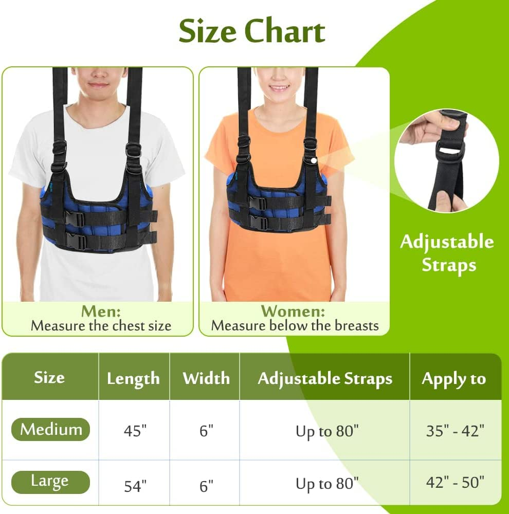 Back Stretcher Decompression Belt Lumbar Traction Inversion Table Alternative Spinal Decompression Machine Harness Back Stretching Realignment Device Herniated Disc Back Pain Relief (L 42~50") image number 1