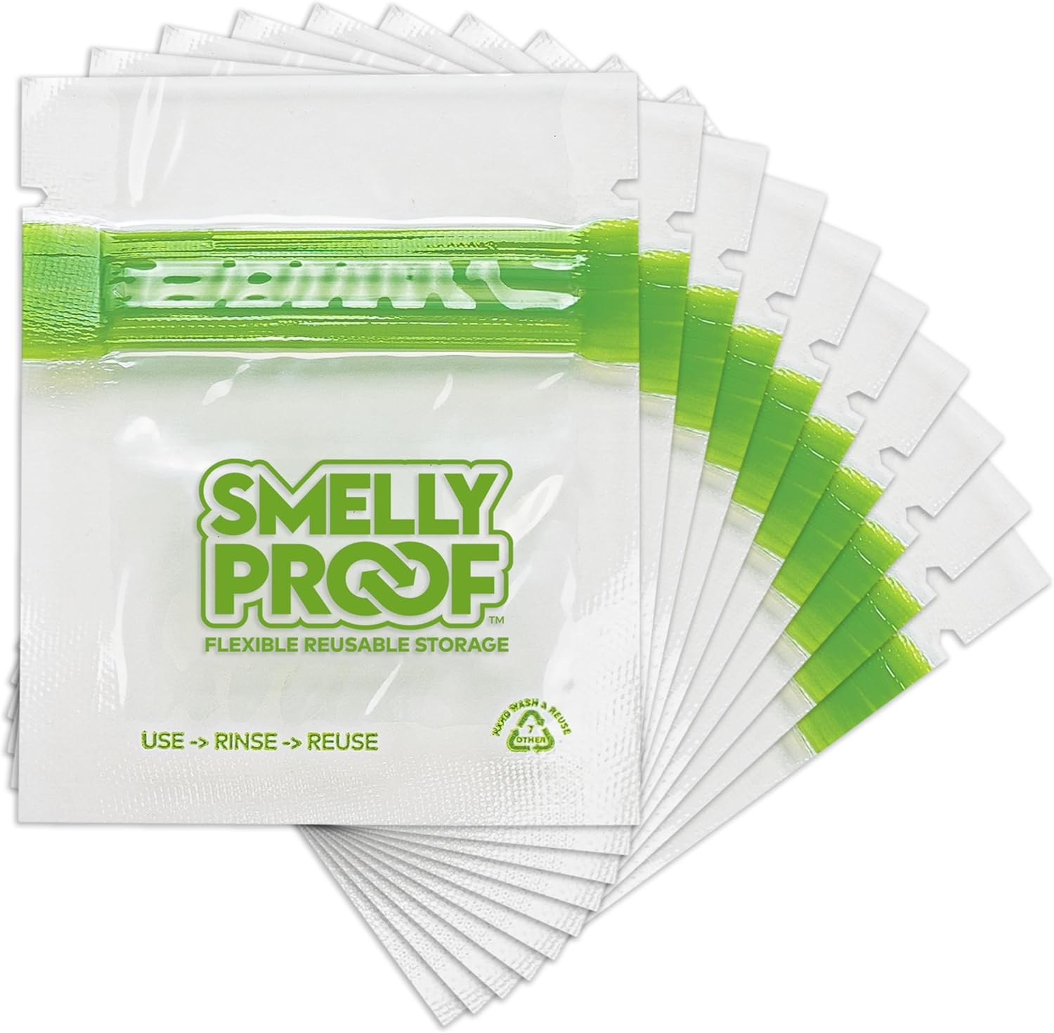 SMELLY PROOF - the Original No-Odor Baggie - Clear - Reusable - Made in the USA image number 3