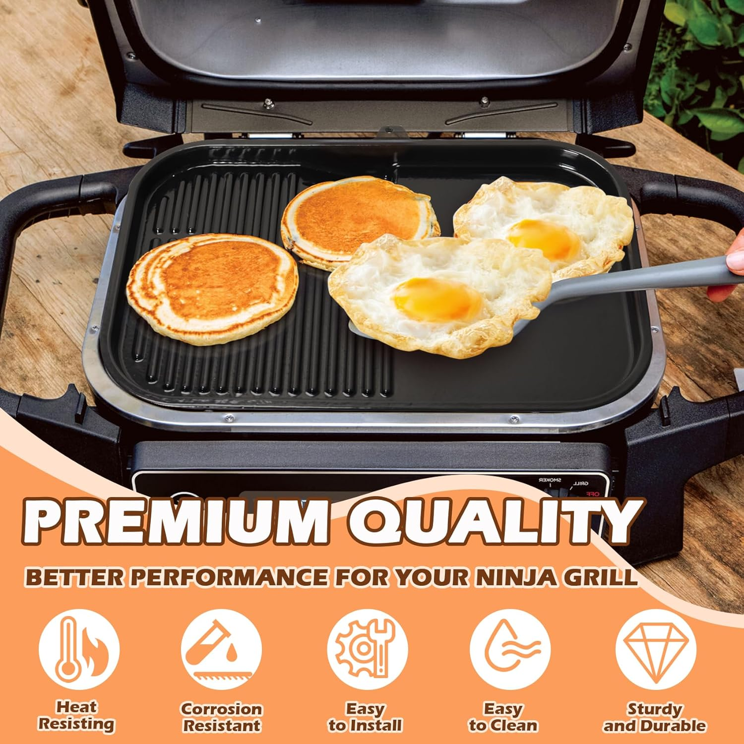MOASKER Griddle Plate for Ninja XL OG951 OG850 OG952 Grill Accessories image number 5