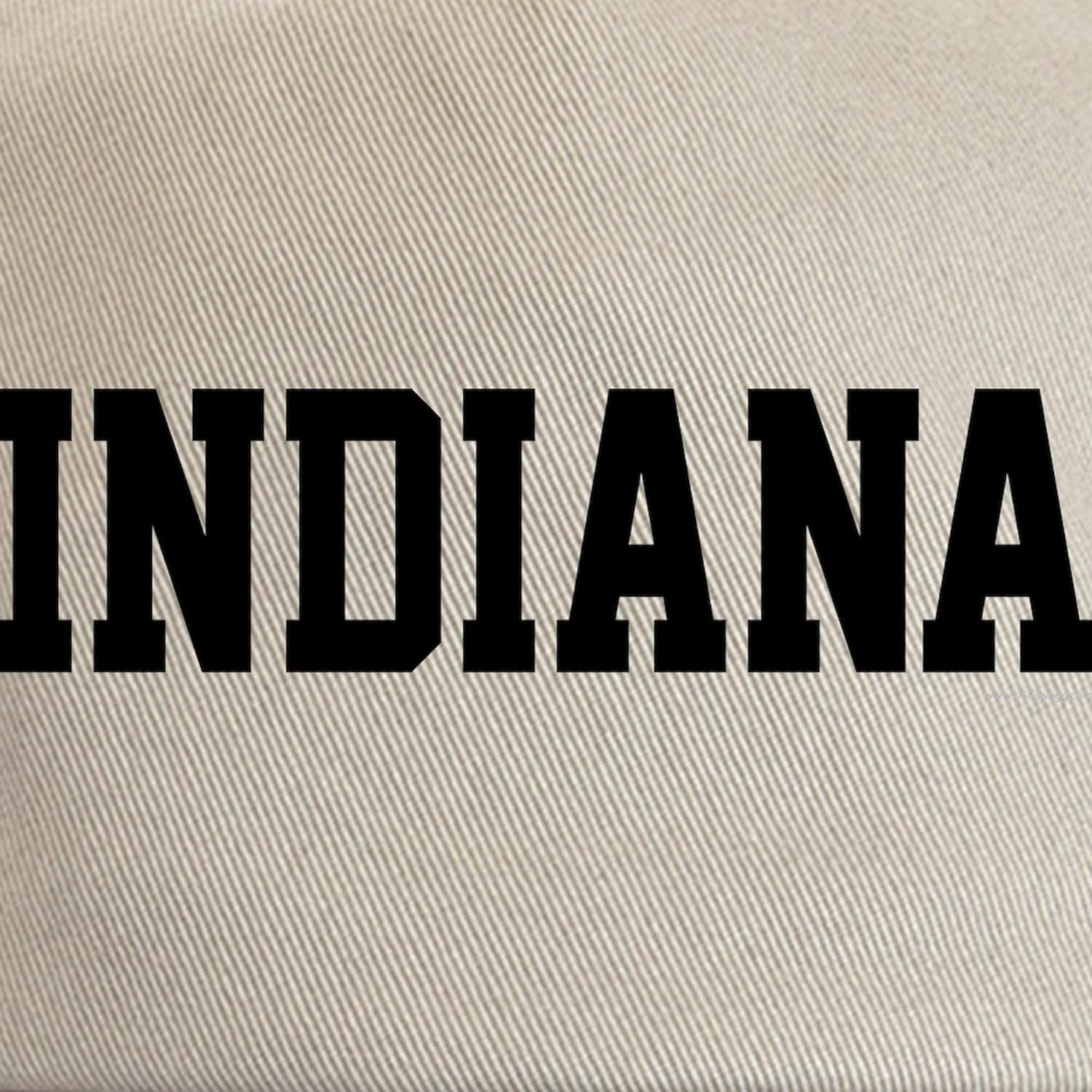 Cafepress Indiana Jersey Black Cap Adjustable Baseball Cap