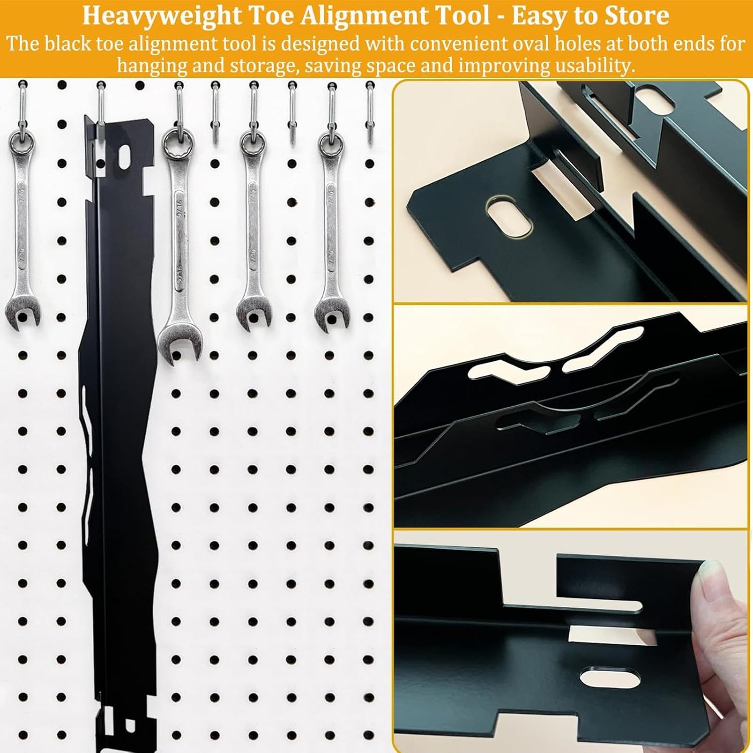 Wheel Alignment Tool, 2X Accurate Camber Plates for Precision Alignment, Quick Measuring Aid, Heavy Duty Stainless Steel Equipment Automotive Maintenance, Improved Vehicle Handling image number 2