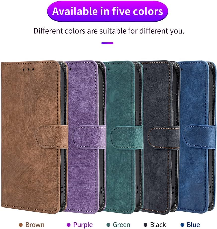 XINNI RFID Protective Phone Case for ASUS ROG Phone 9/ROG 9/ROG 9 Pro, PU/TPU Flip Leather Shockproof Cover, Black image number 4