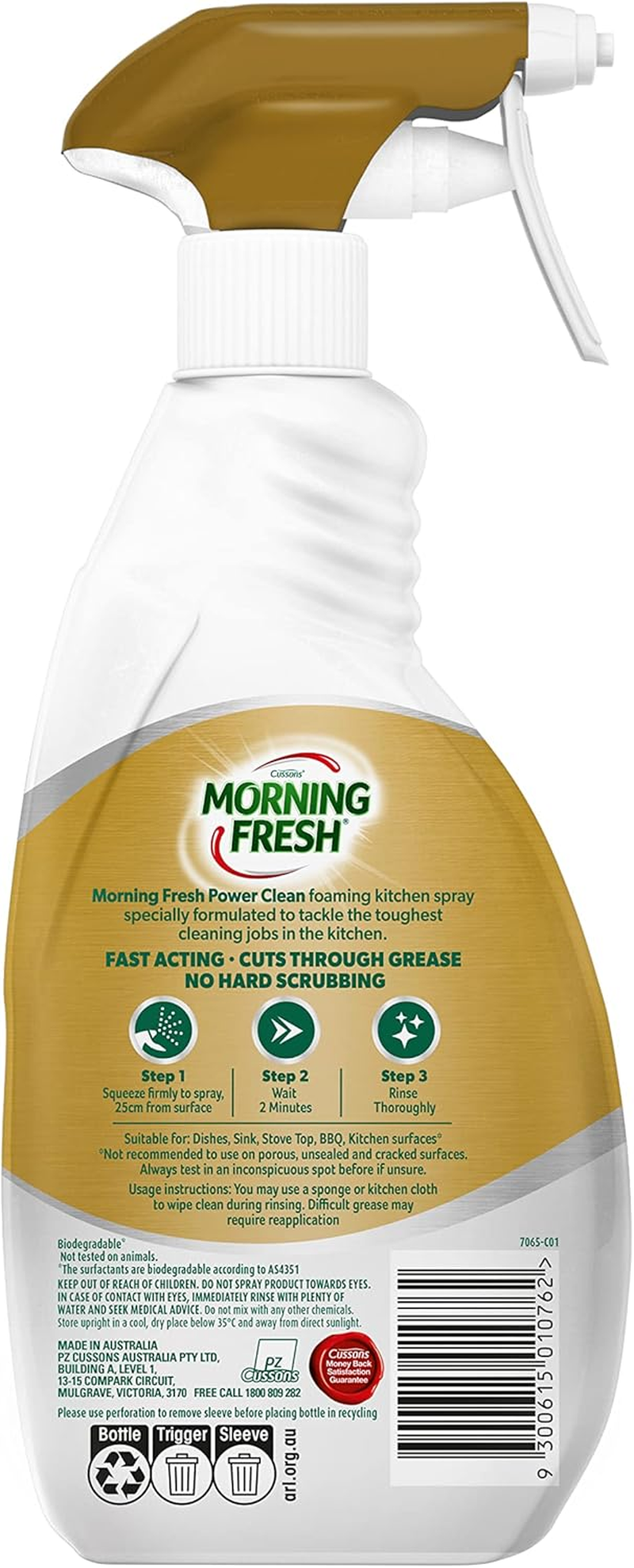 Morning Fresh Ultimate Power Clean, Dishwashing Spray - Citrus Fresh, 500Ml, White