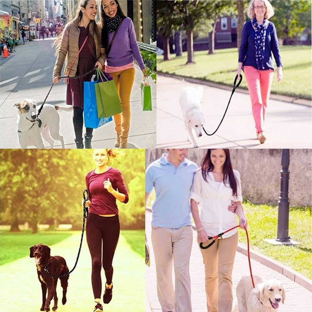 YOBOKO Luminous Explosion-Proof Dog Leash Reflective Strip Pet Dog Lead Leash Dog Chain Super Long 3M Leash for Strong Dogs Outdoor (Purple, 1.2CM X 3M/9.8FT) image number 1