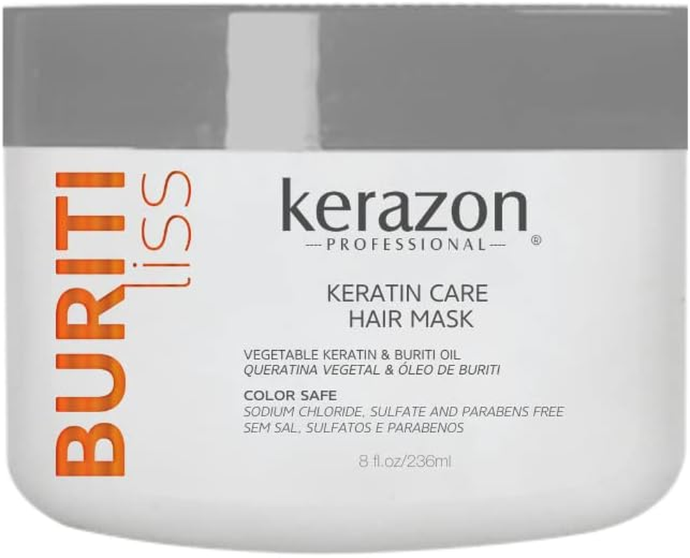 Hair Mask anti Frizz Keratin Care, Moisturizing, Deep Hydration for Dry Damaged Hair Buriti Liss image number 3