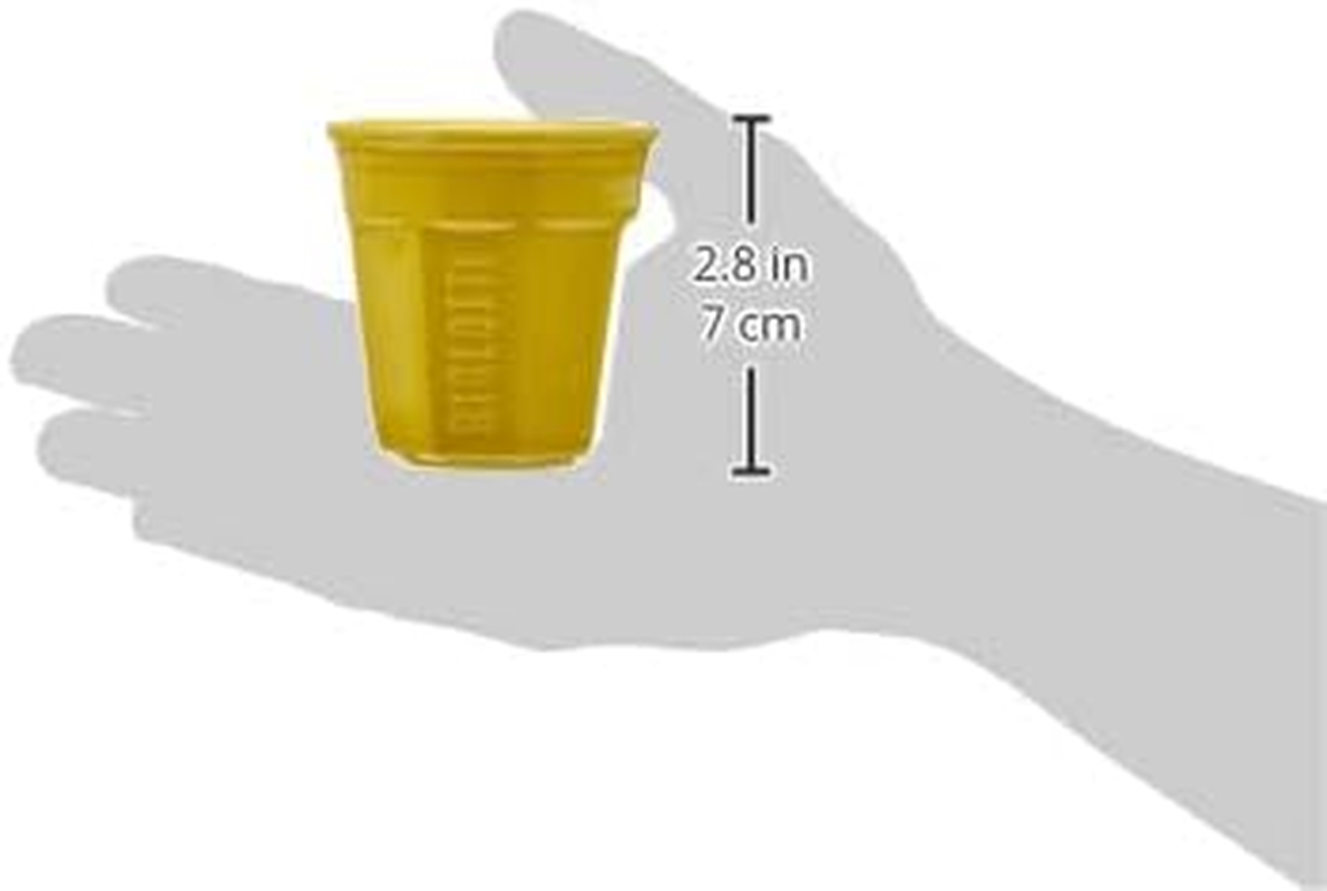 Bialetti Bicchierini Octagonal Espresso Cup Set | 6 Piece Porcelain Coffee Cups | Vibrant Modern Design | Durable Ceramic Construction &ndash; 80 Ml Capacity, Multicolor