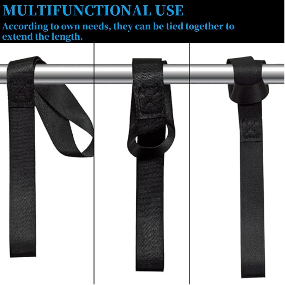 Soft Loop Tie down Straps, 4Pack Heavy Duty Tie down Loops for Securing ATV, UTV, Motorcycles, Scooters, Dirt Bikes Equipment Black Soft Loops Black image number 4