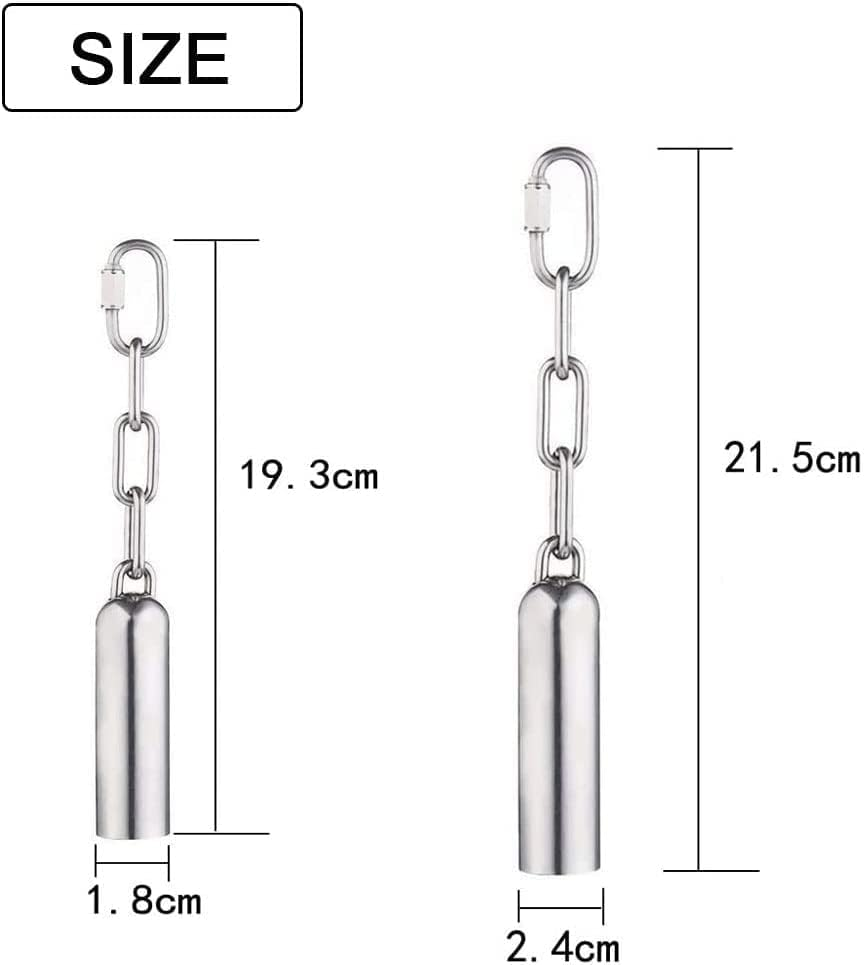 Norhogo 2 Pieces Bell for Parrots, Stainless Steel Bell Toy, Stainless Steel Bell Toy for Parrot, Macaw, African Grey, Cockatiel, Cockatiel, Cockatiel image number 5
