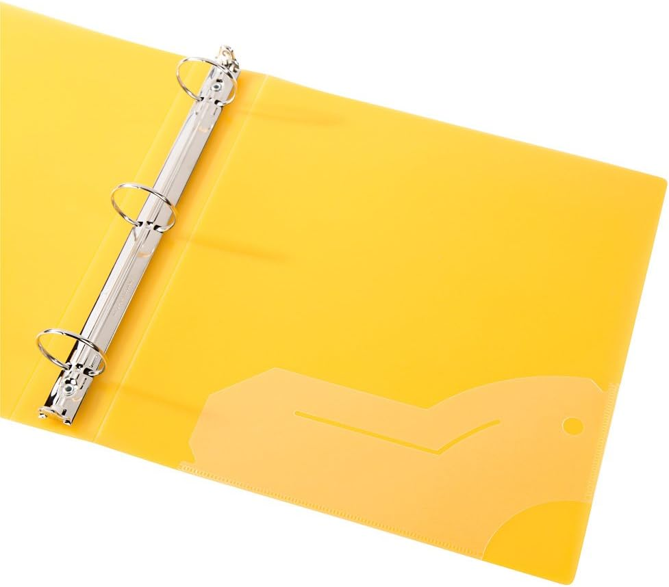 Filexec 3 Ring Binder, 1.5 Inch Capacity, Frosted, Letter Size, 6 Count (Pack of 1) Blueberry, Strawberry, Grape, Lemon, Lime, Tangerine (50160-6493) image number 4