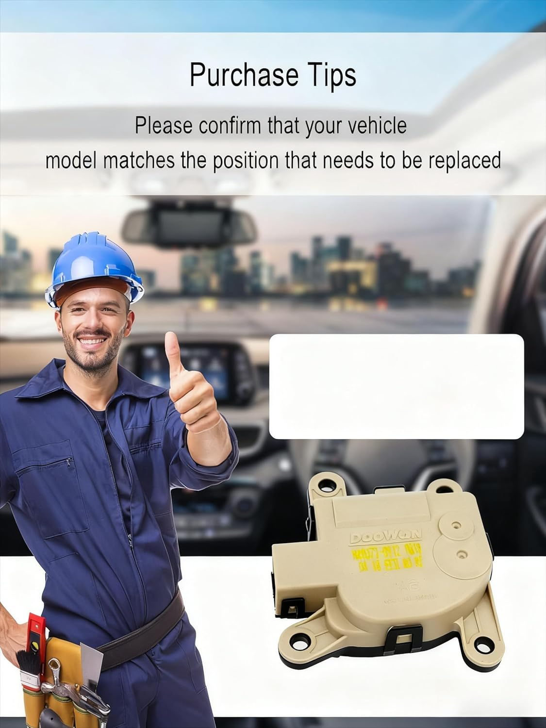 HVAC Air Intake Door Actuator Replace 97157-3T000 Fit for Hyundai Tucson 2016-2021, Palisade 2020-2022, Fit for Kia Sportage 2017-2021, K900 Quoris 2015-2017, Seltos 2021 image number 3